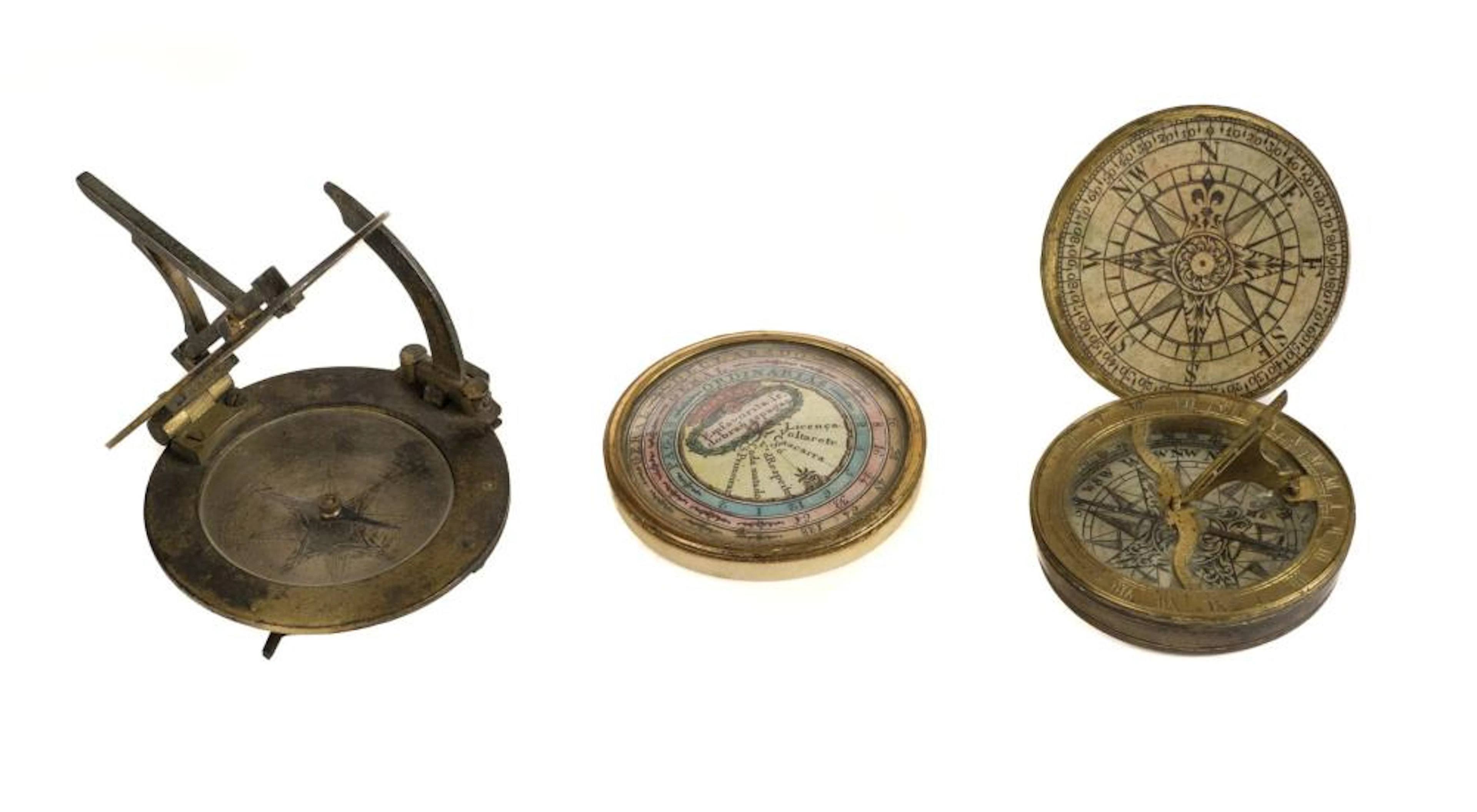 * An 18th century pocket combination compass sundial