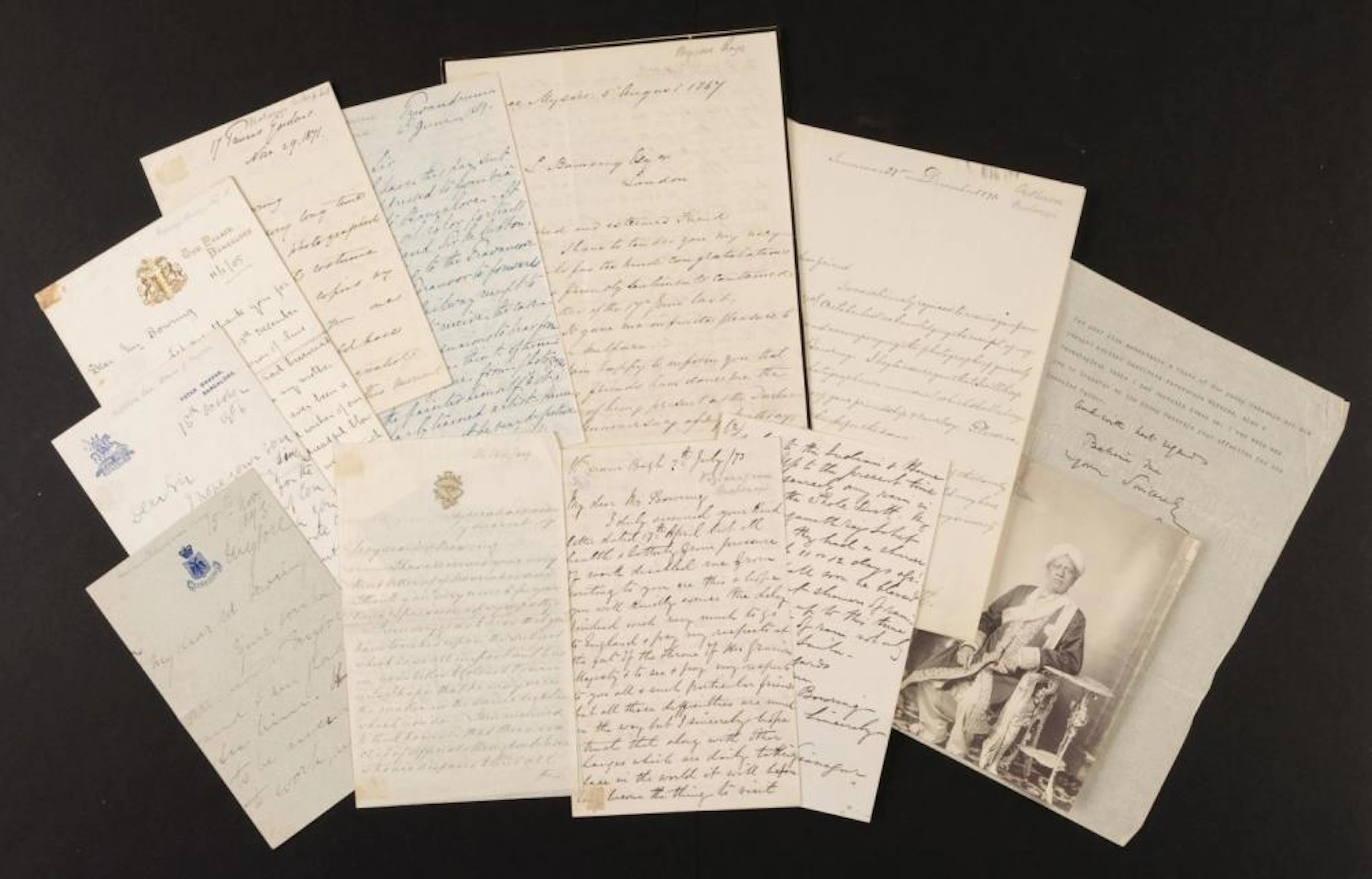 * India. Collection of letters to L