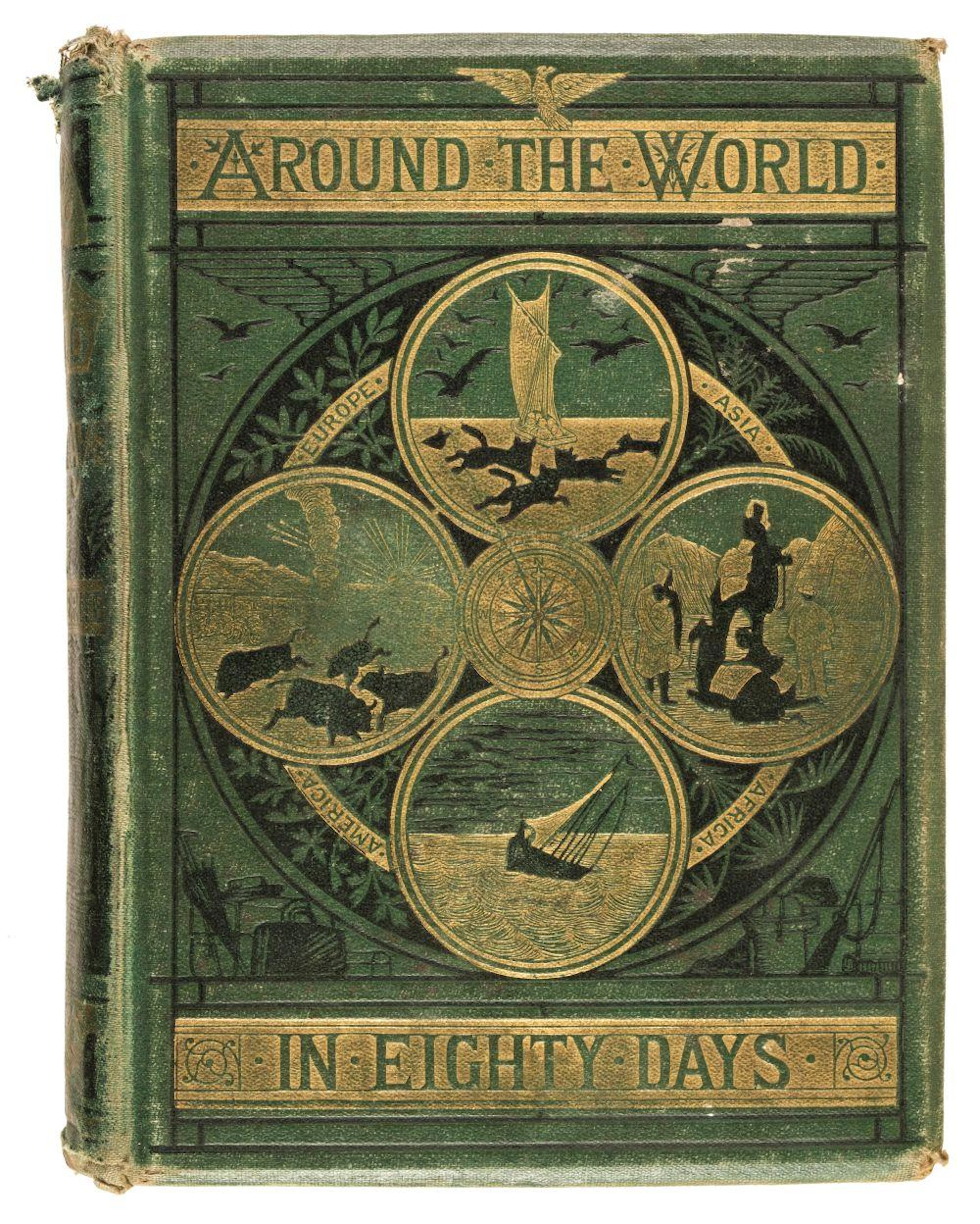 Verne (Jules). Around the World in Eighty Days, 1st US illustrated edition, 1873