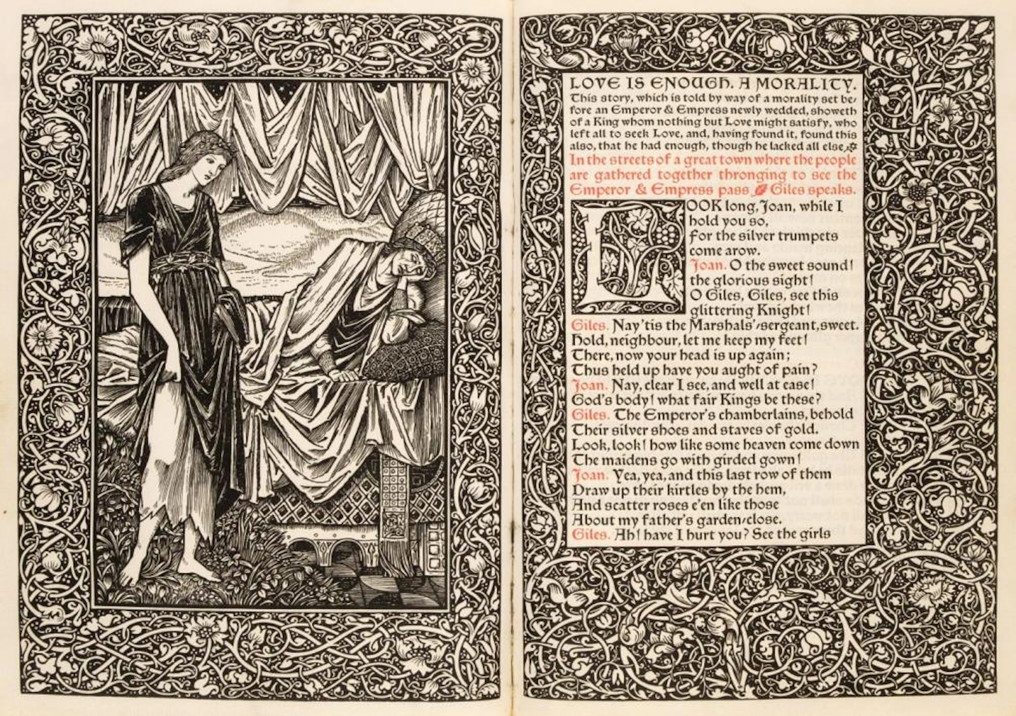 Kelmscott Press. Love is Enough, by William Morris, 1897