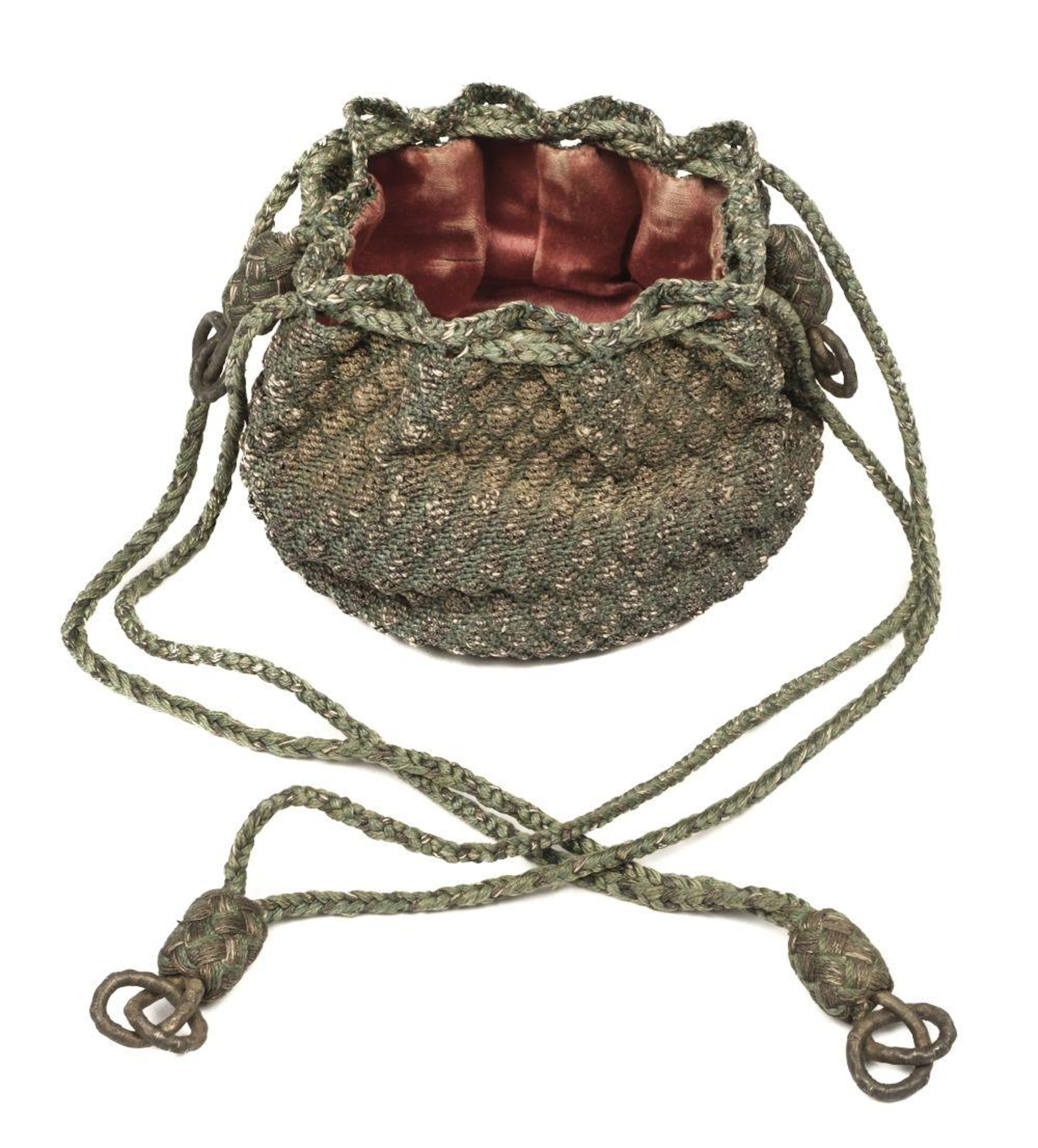 * Gaming Purse. A goldwork gaming purse, early 17th century