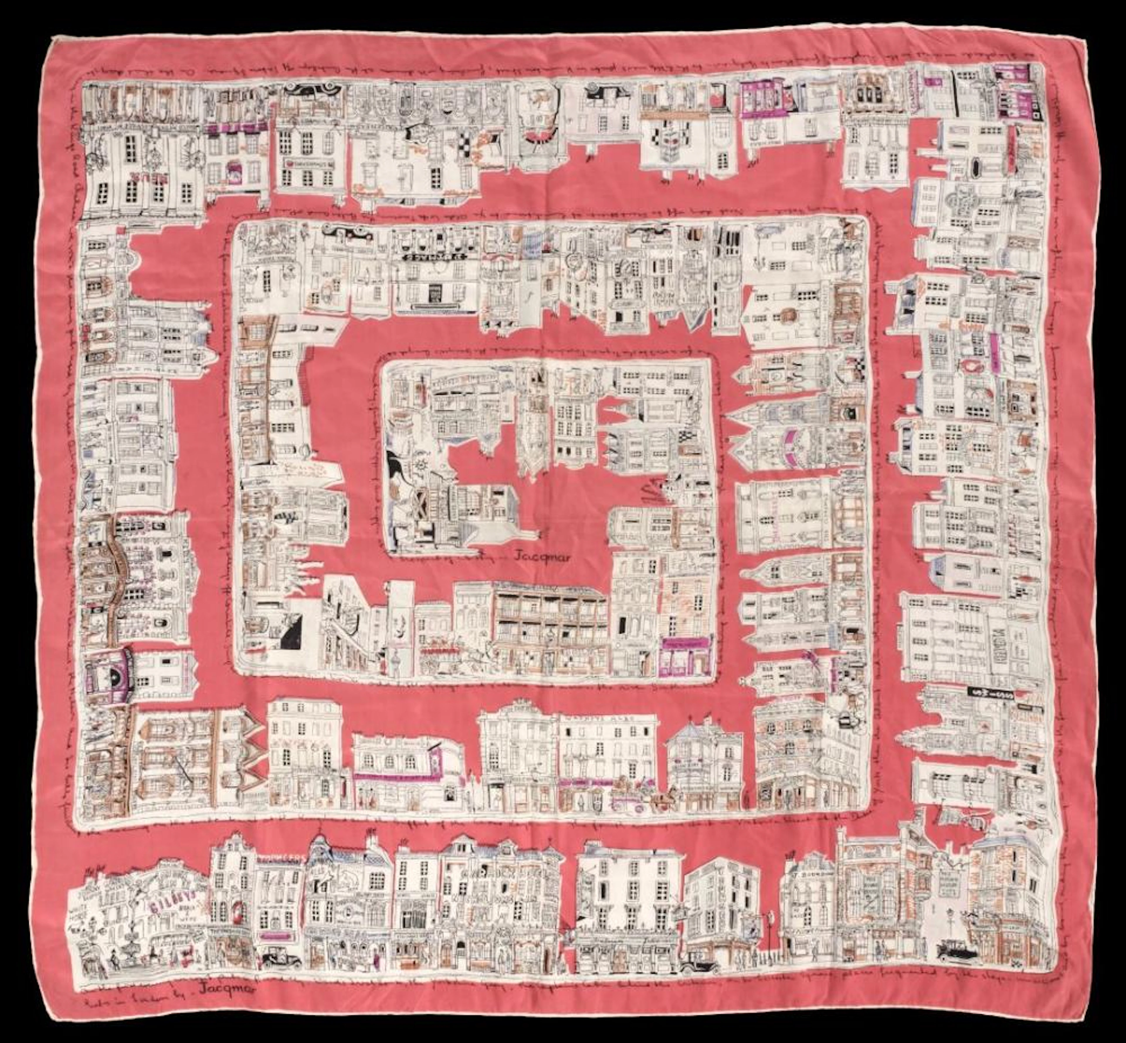 * Scarves. London pubs, by Jacqmar, 1950s, and others