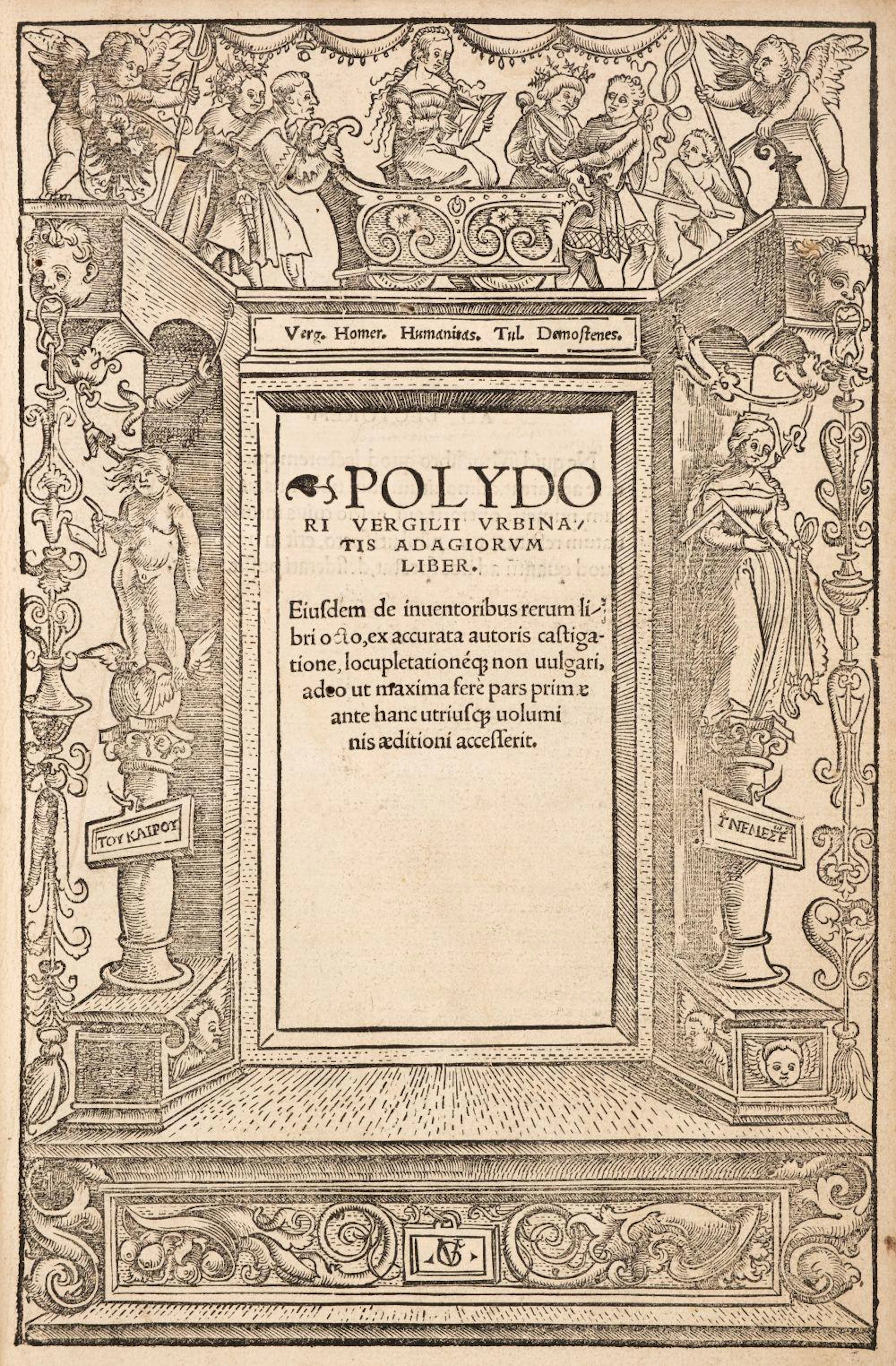 Vergil (Polydore). Adagiorum liber, 1521