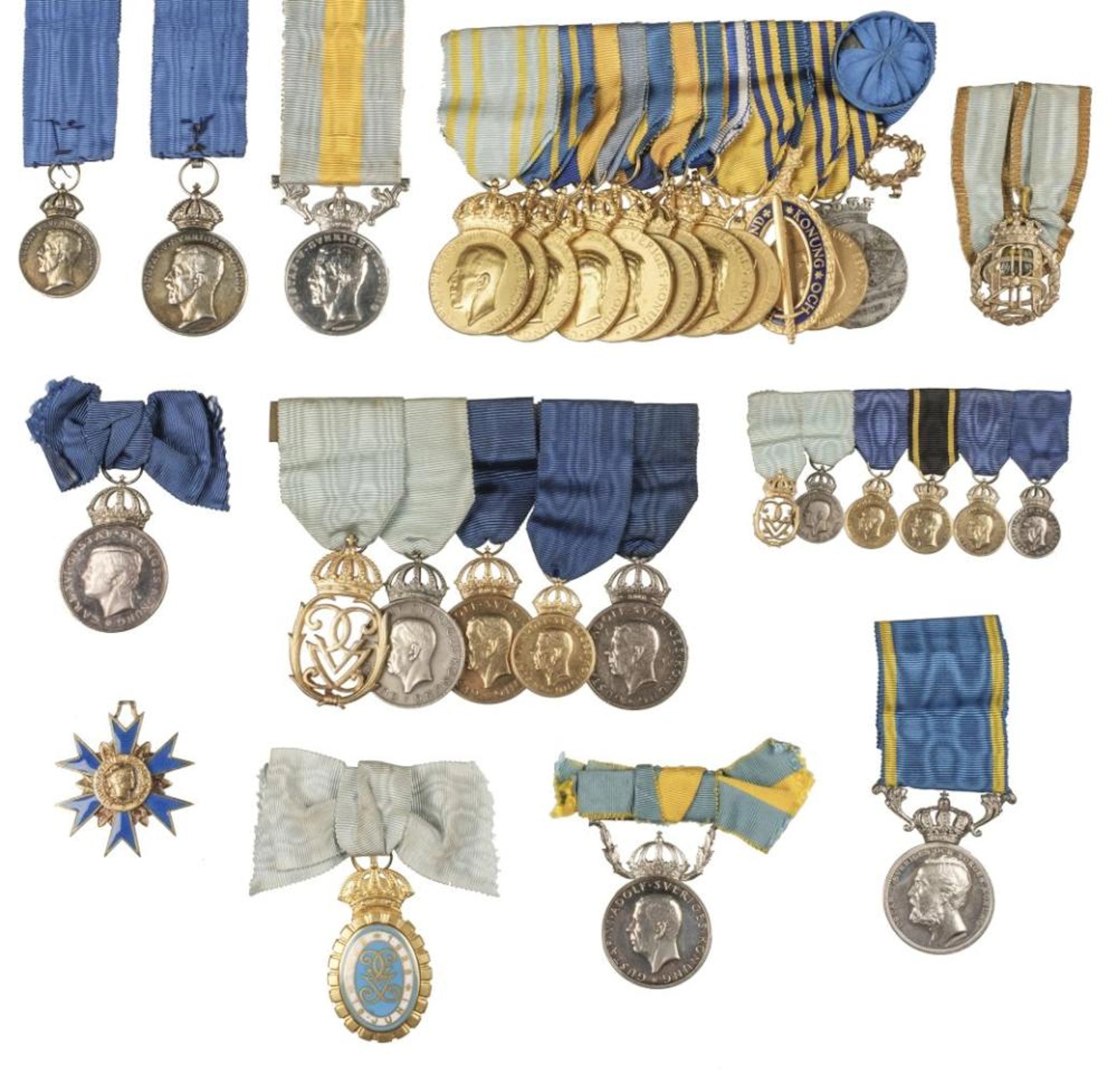 Sweden. A collection of Swedish commemorative medals