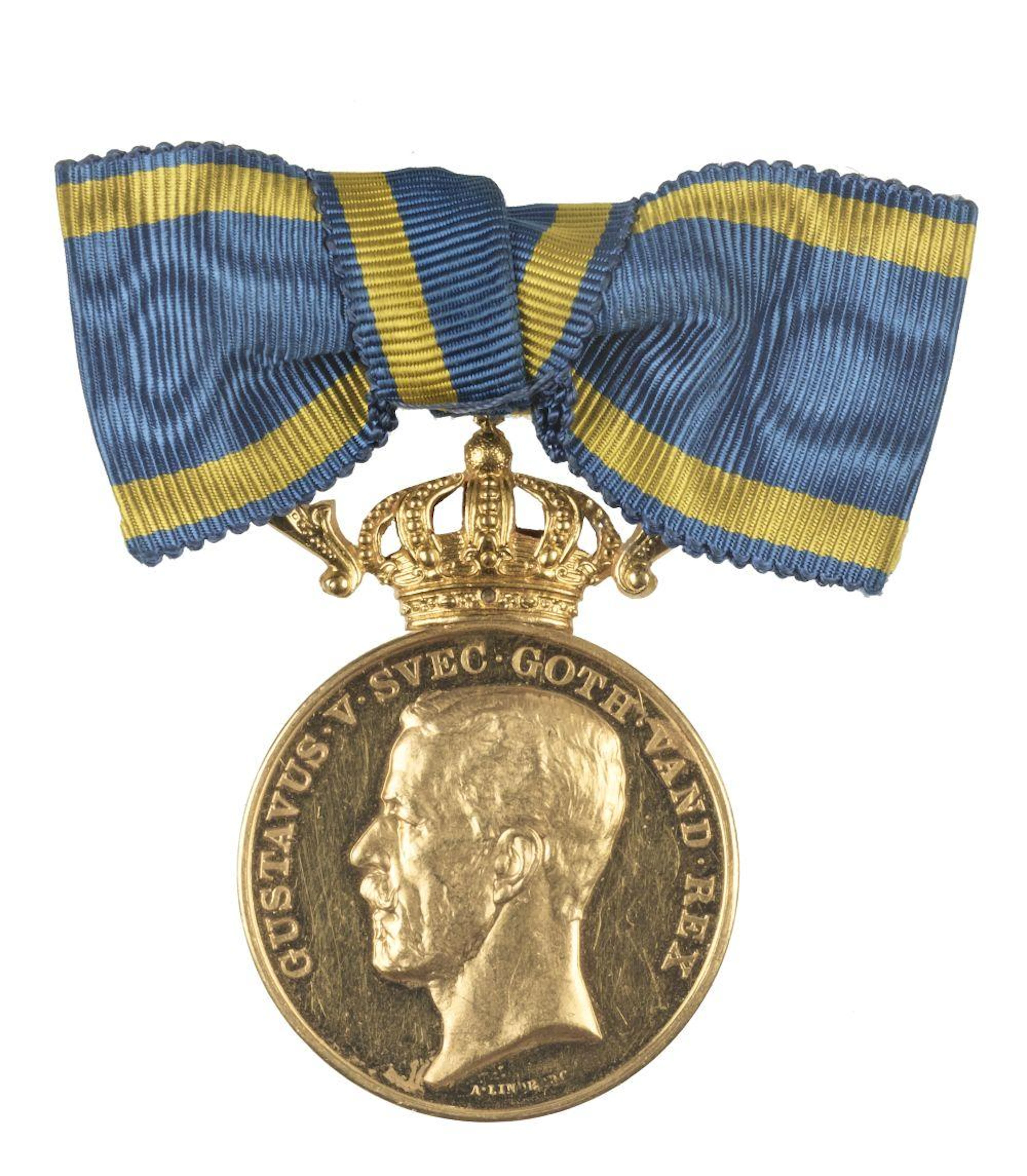 Sweden. Medal of Merit, gold
