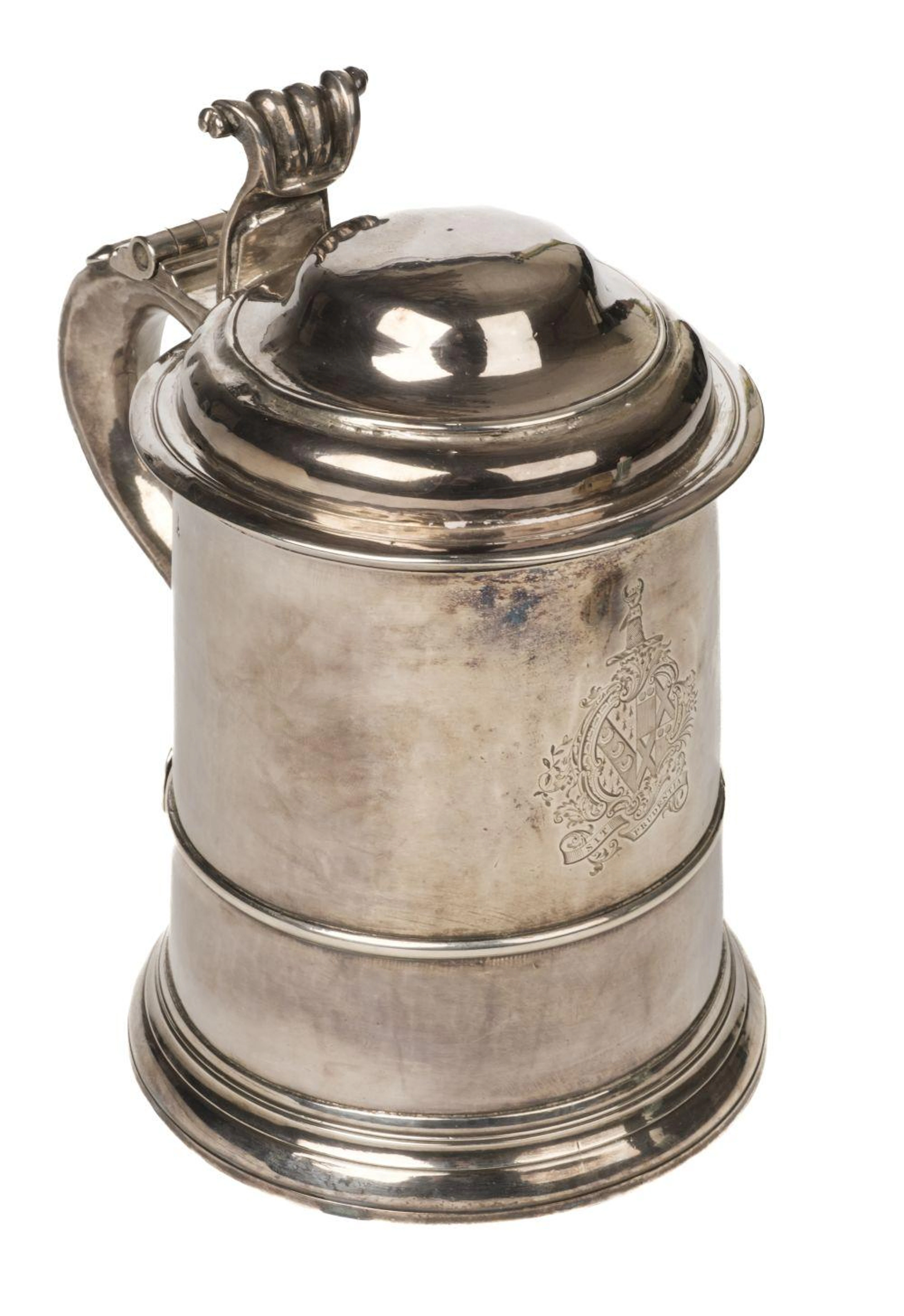 * Tankard. A George I silver tankard by John Edward II, London 1726
