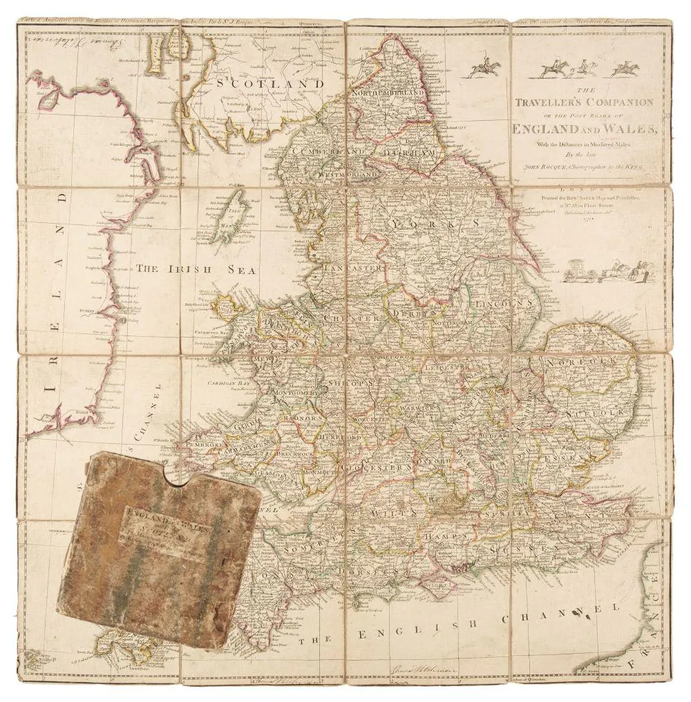 Folding Maps. A mixed collection of 25 maps, 18th - 20th century | Barnebys