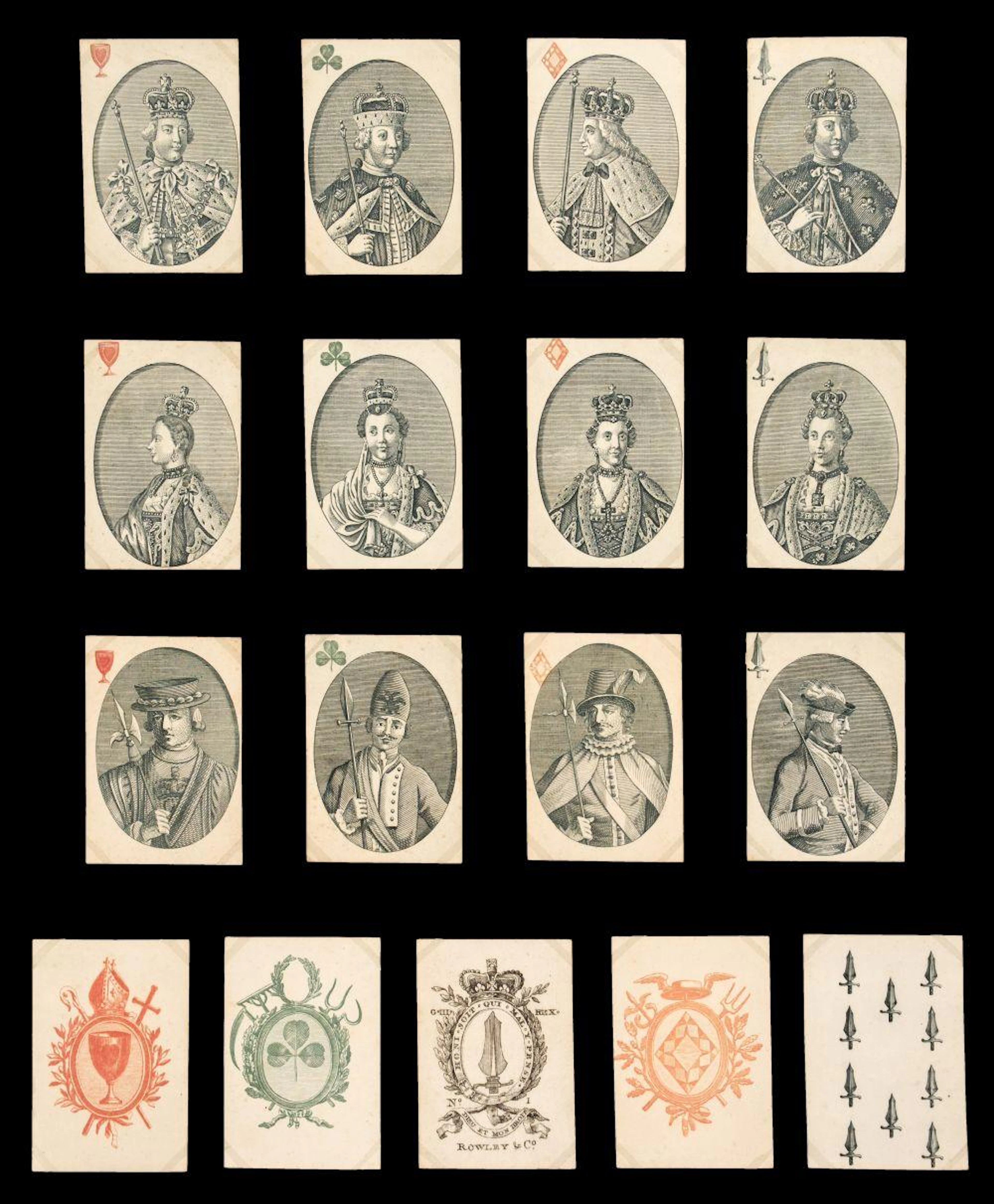 * Rowley and Co. (publishers). European monarchy, circa 1765 -1776