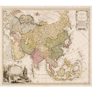 Asia. Homann (Johann Baptist, heirs of), Asia secundum legitimas..., 1744