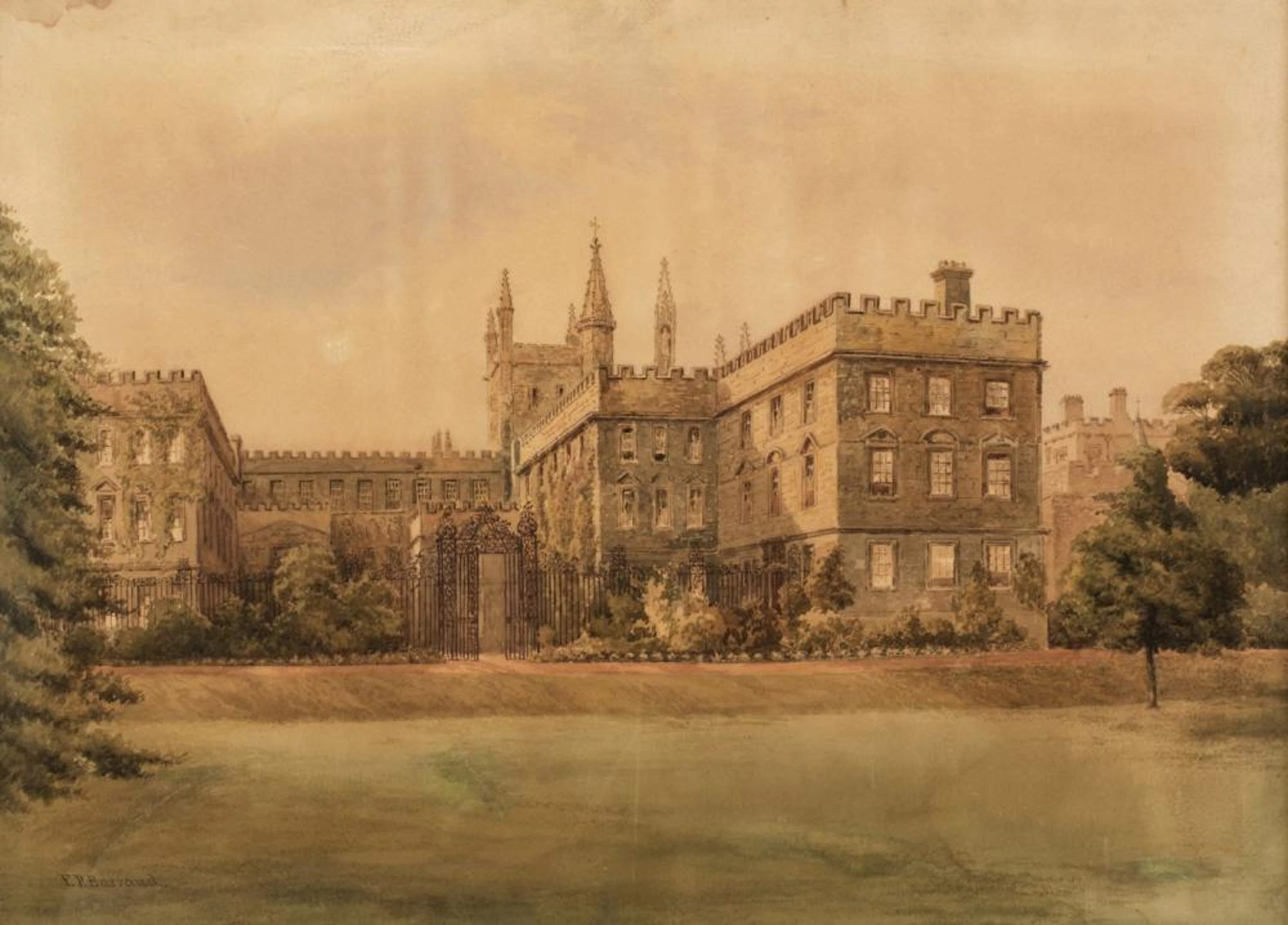 * Oxford. Barraud (Francis P. 1824 - 1901) New College Oxford