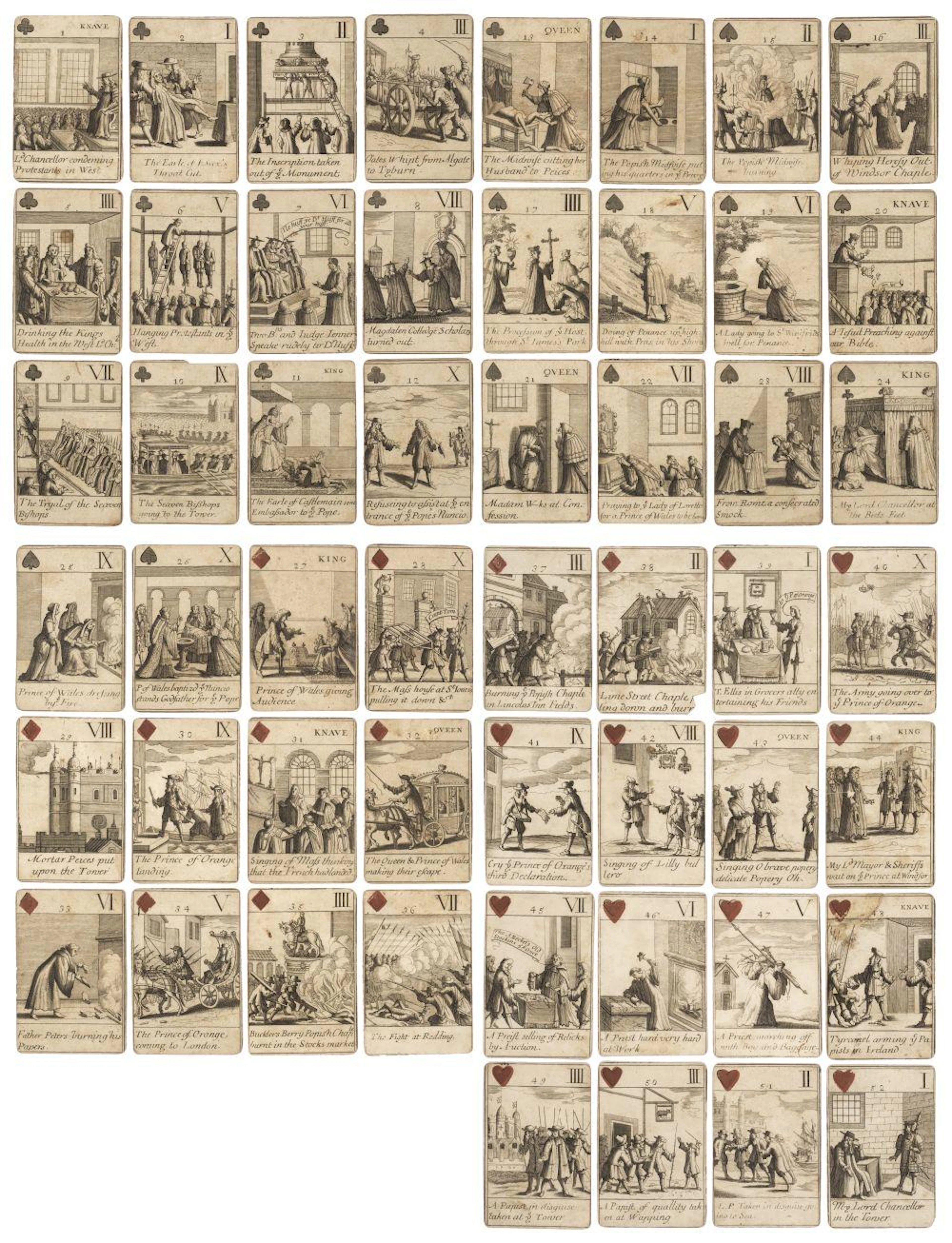 Politico-historical playing cards