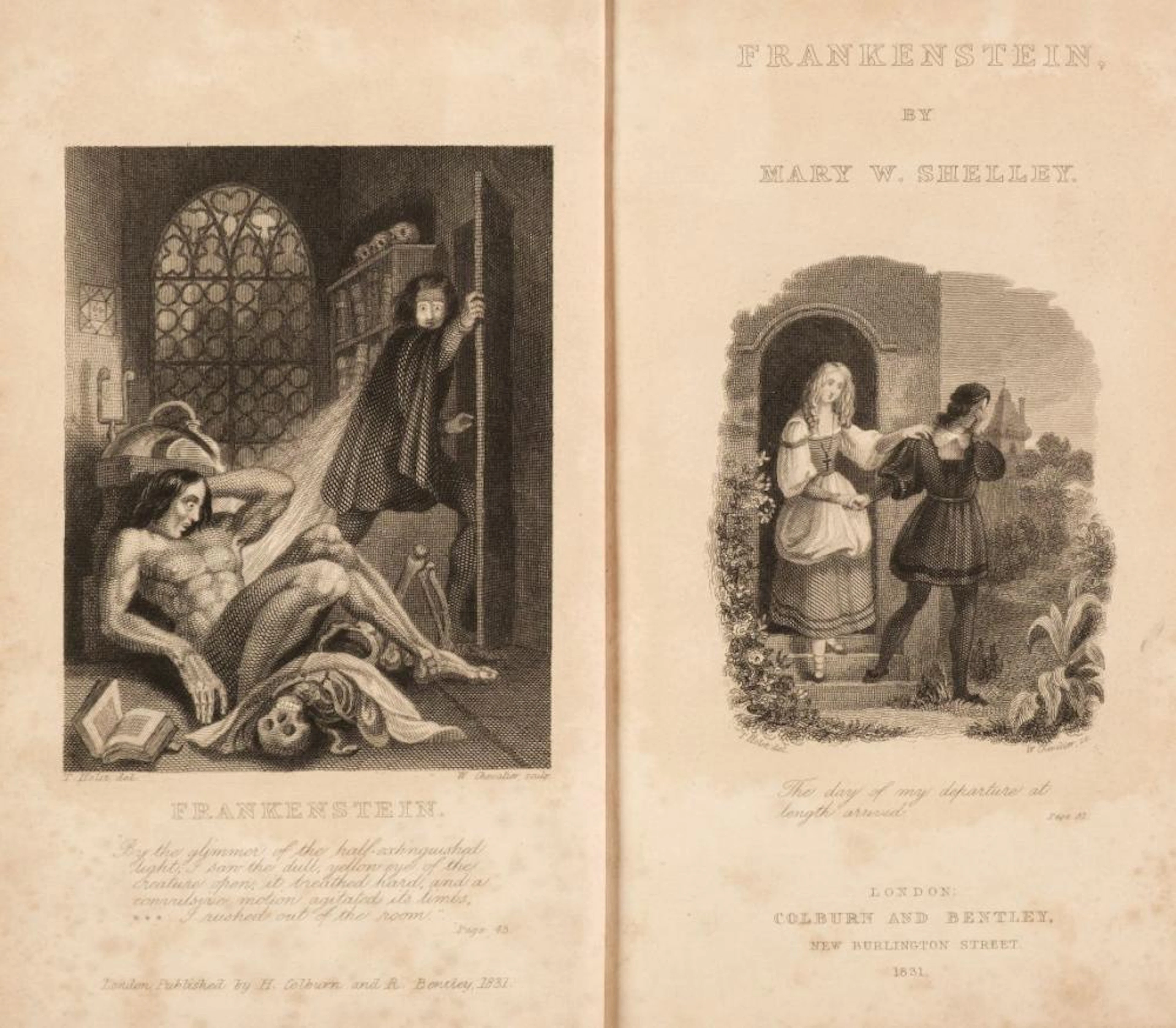 Shelley (Mary Wollstonecraft). Frankenstein, 1831