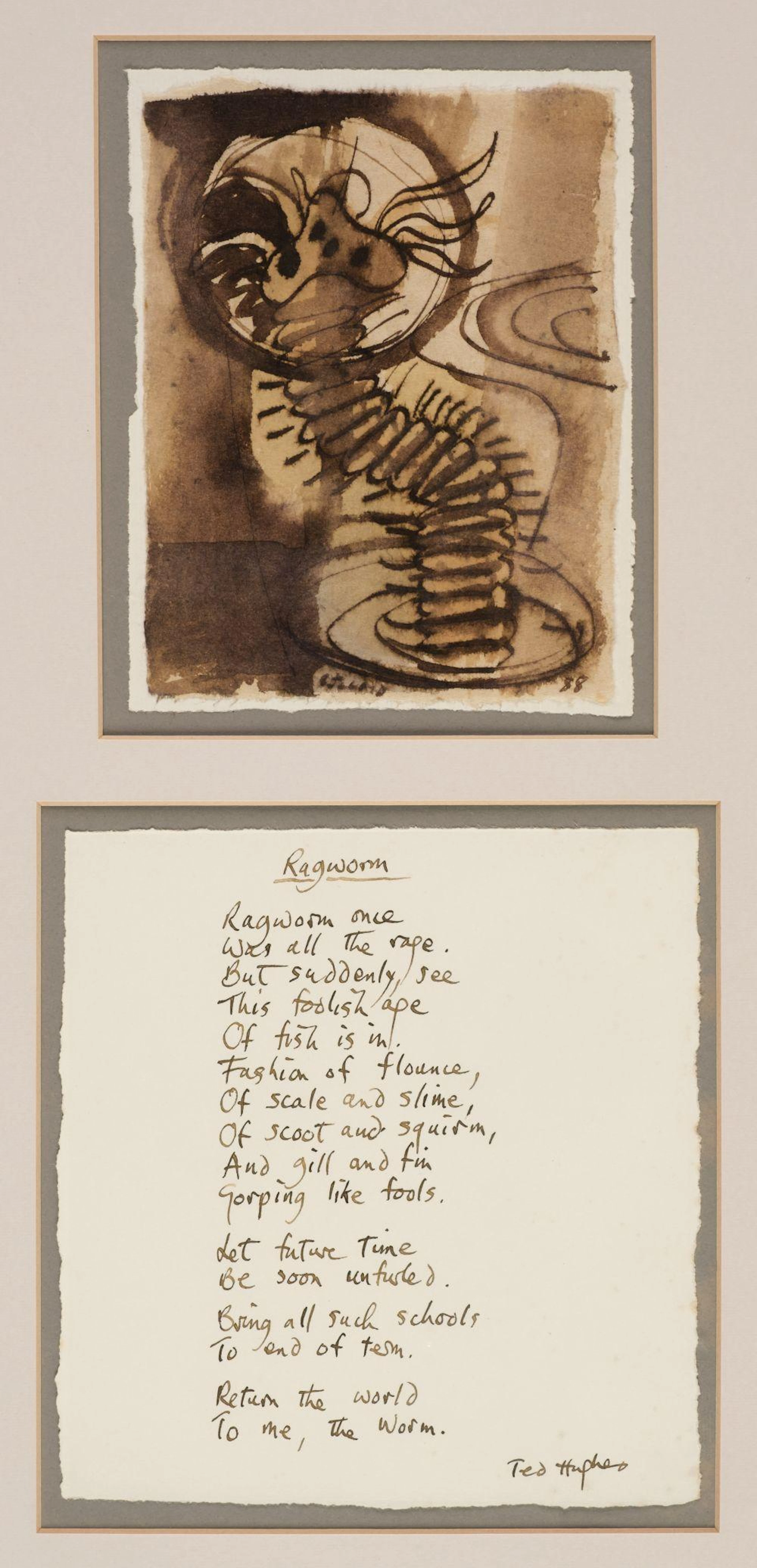 Hughes (Ted, 1930-1998). Ragworm, 1998