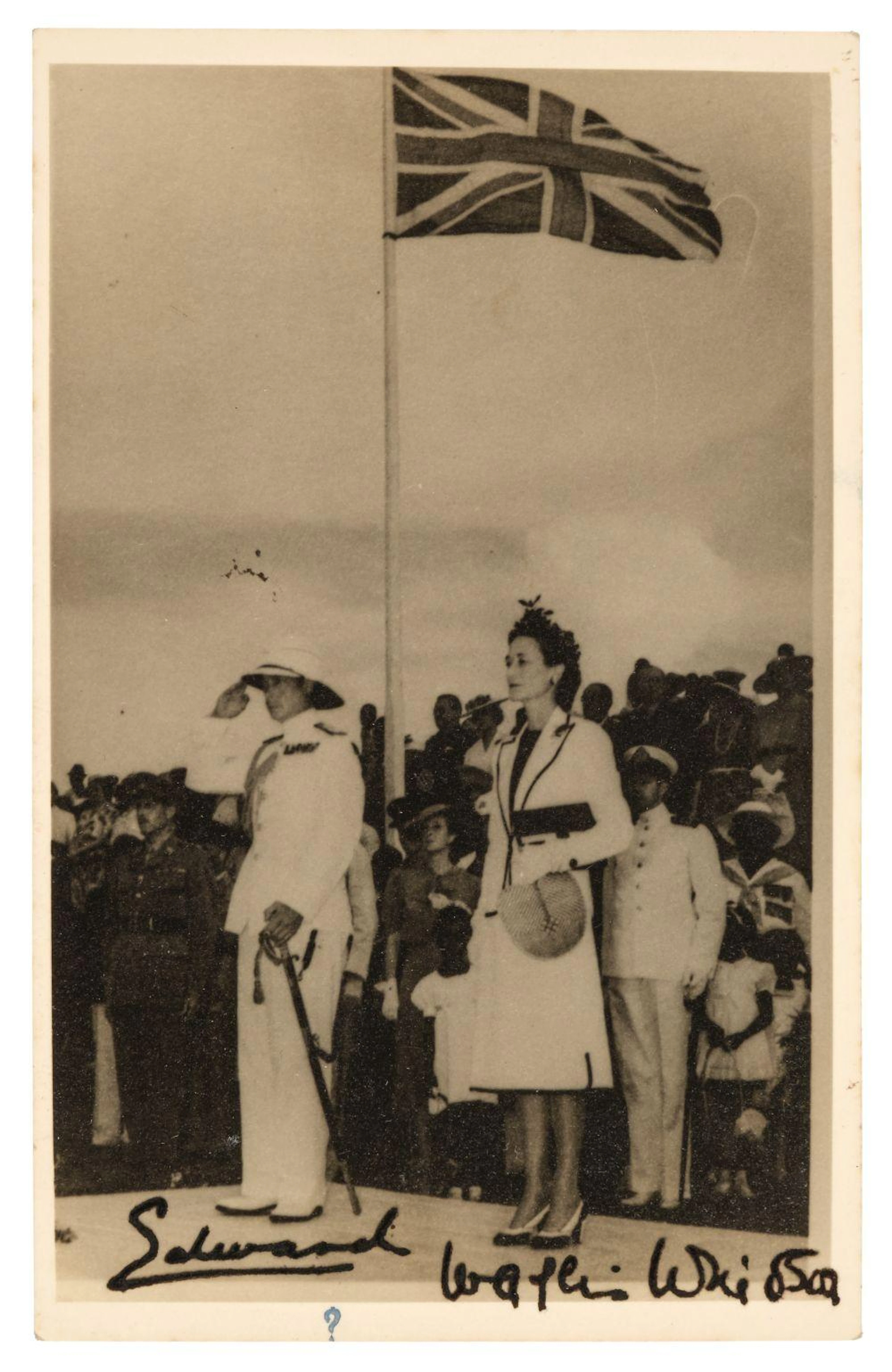 King Edward VIII & Wallis Simpson. Photograph signed