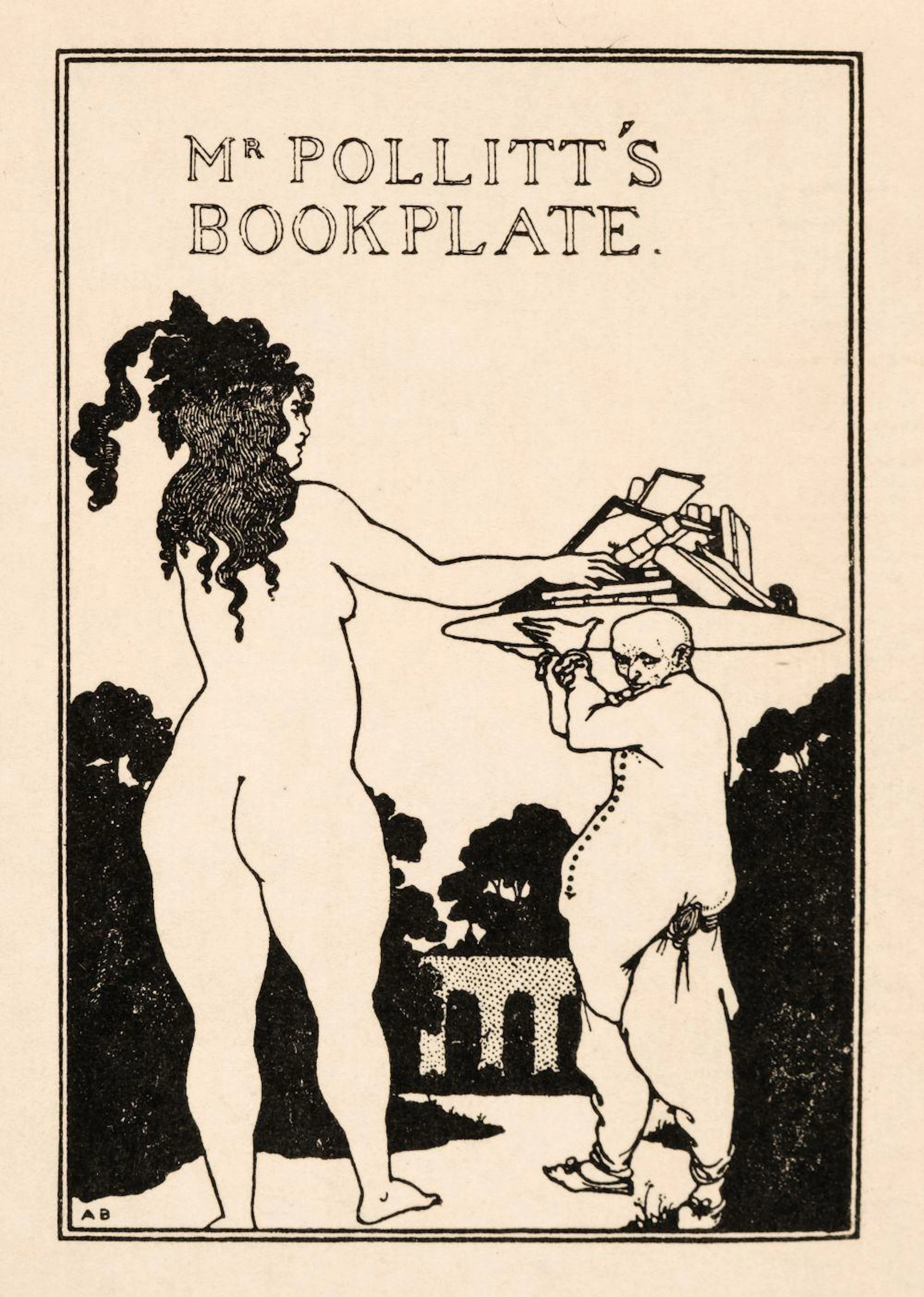 Bookplates. An album containing 57 bookplates, 18th-20th century