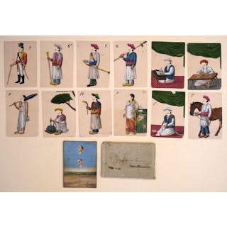 Indian mica paintings. A Transformation Game, mid-19th century