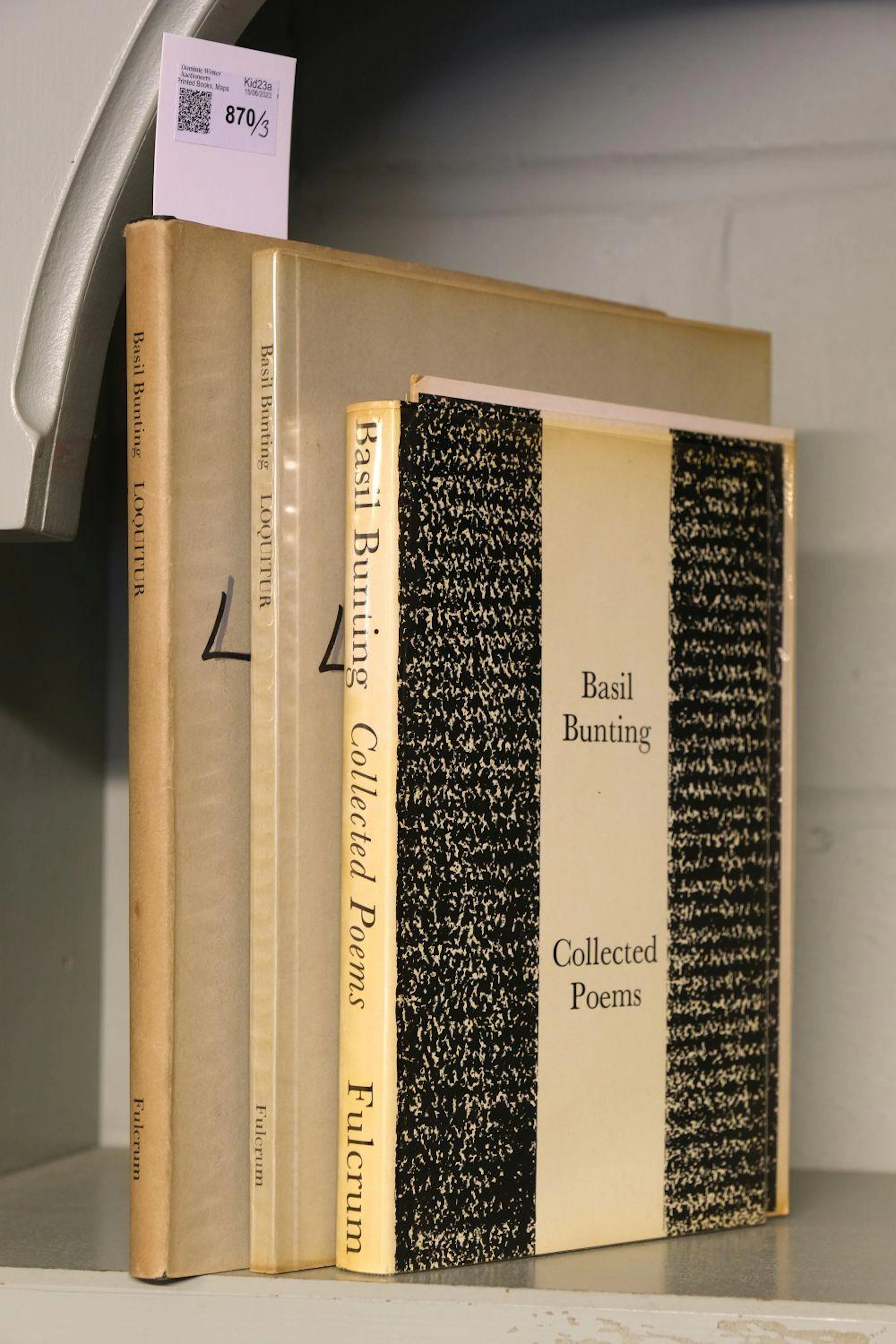 1968. Bunting (Basil). Collected Poems, 1968..., and others