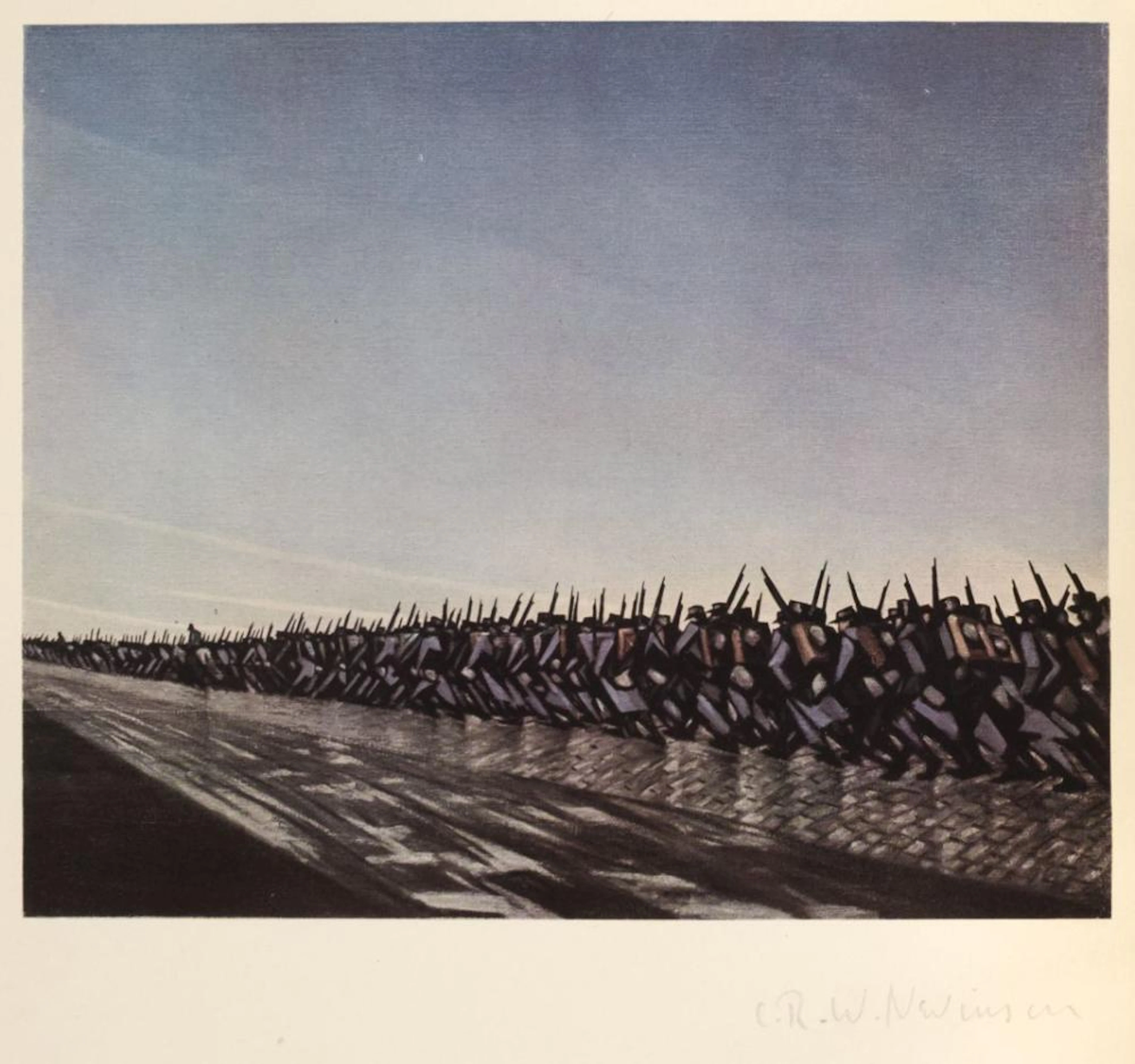 evinson (Christopher Richard Wynne, 1889-1946). Column on the March, 1917