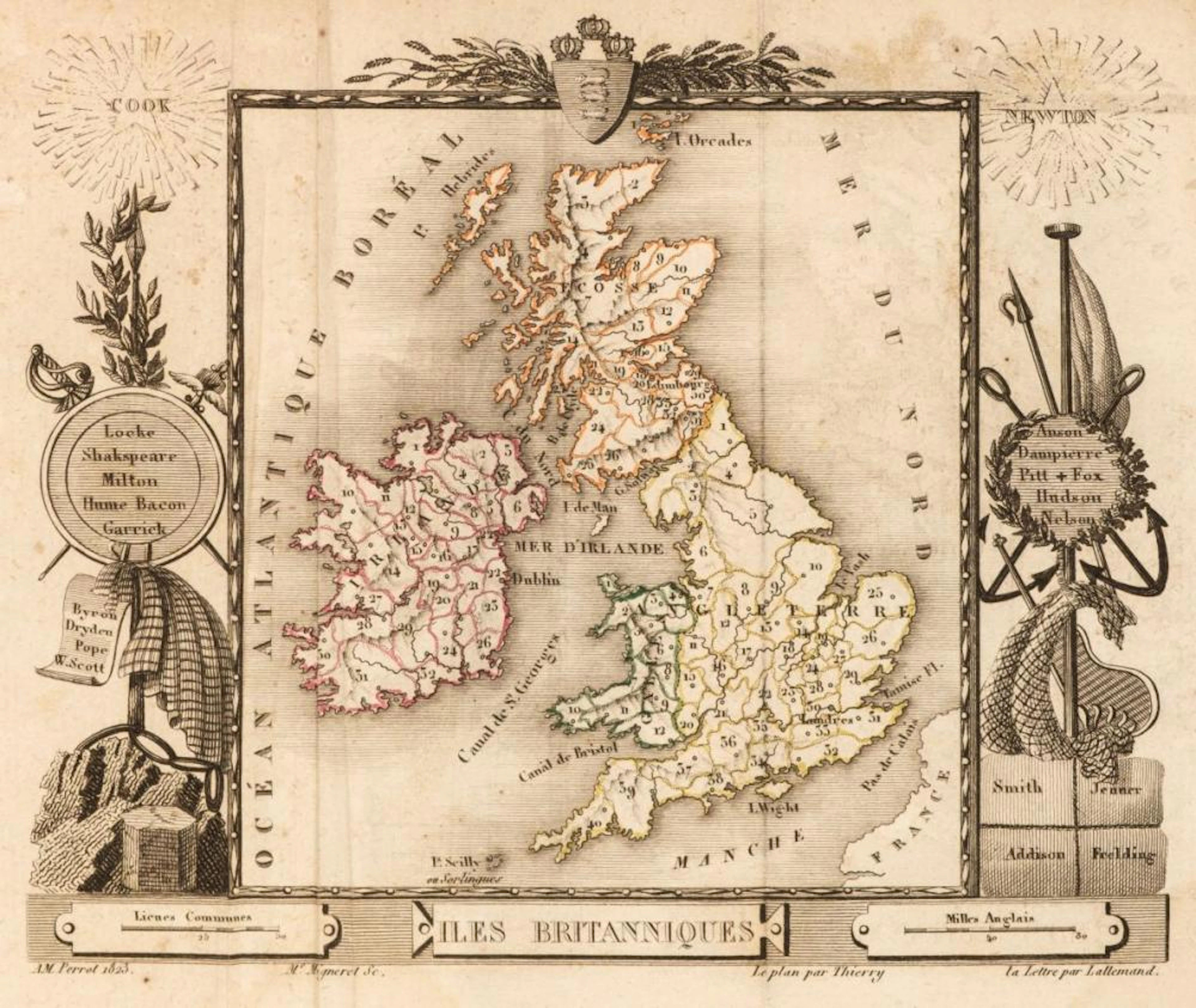 Depping (George Bernhard). L' Angleterre, 6 volumes in 3, 1st edition, 1824