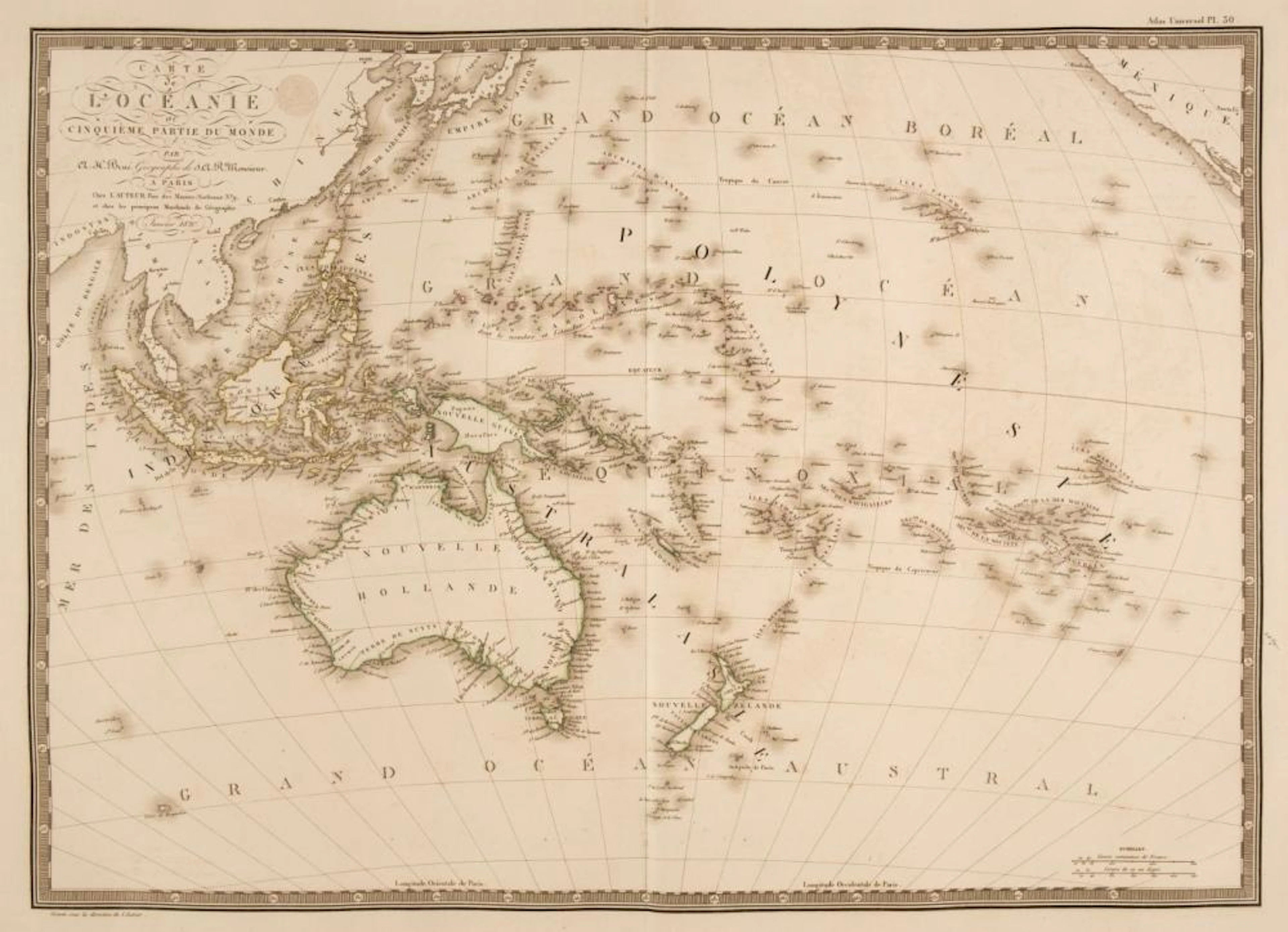 Brué (Adrien Hubert). Atlas Universel de Géographie..., Paris, circa 1822