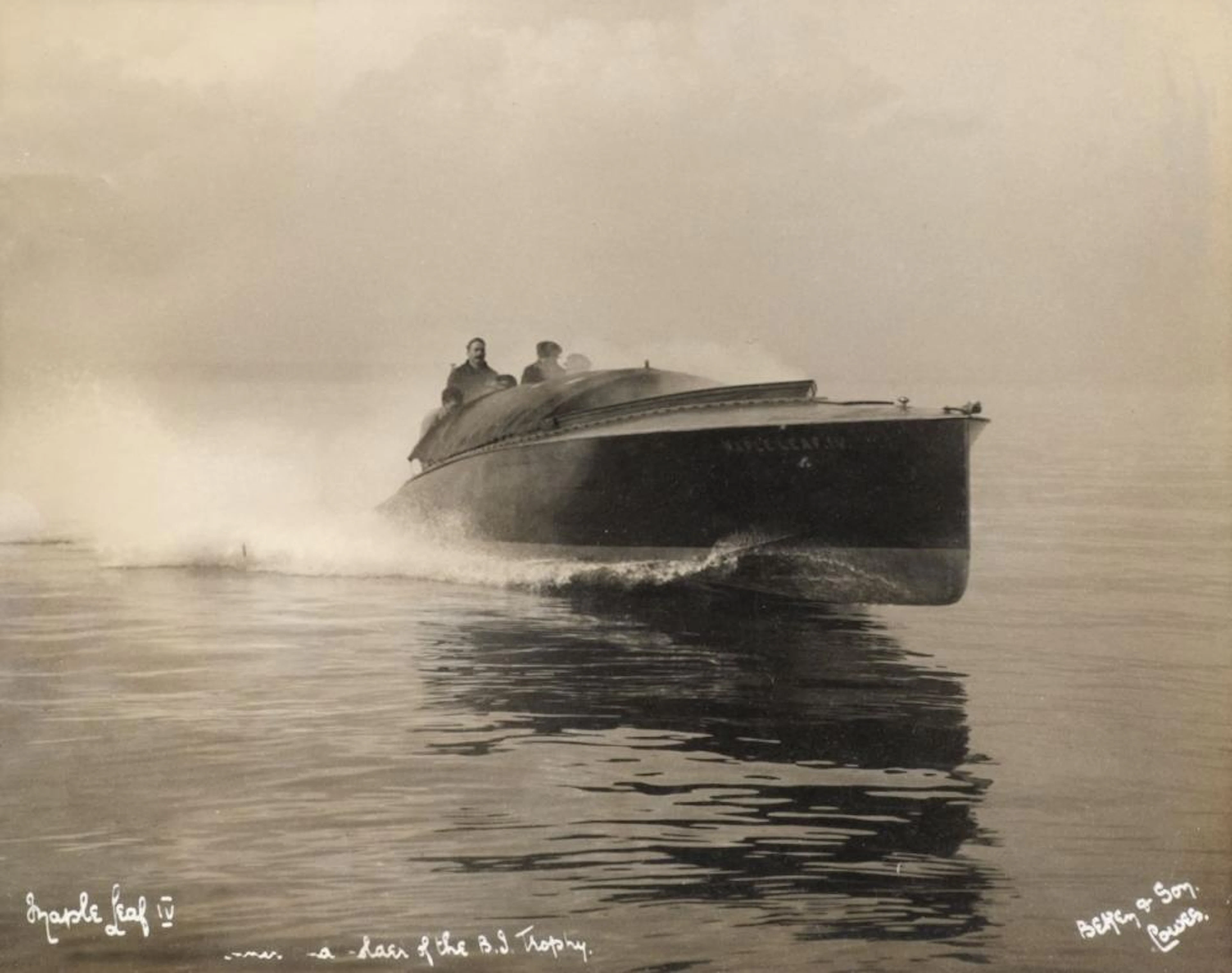 Motorboat Photograph. British International Trophy, Motorboat Racing, circa 1913