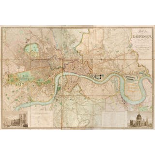 London. Greenwood (C & J), Map of London, 1830
