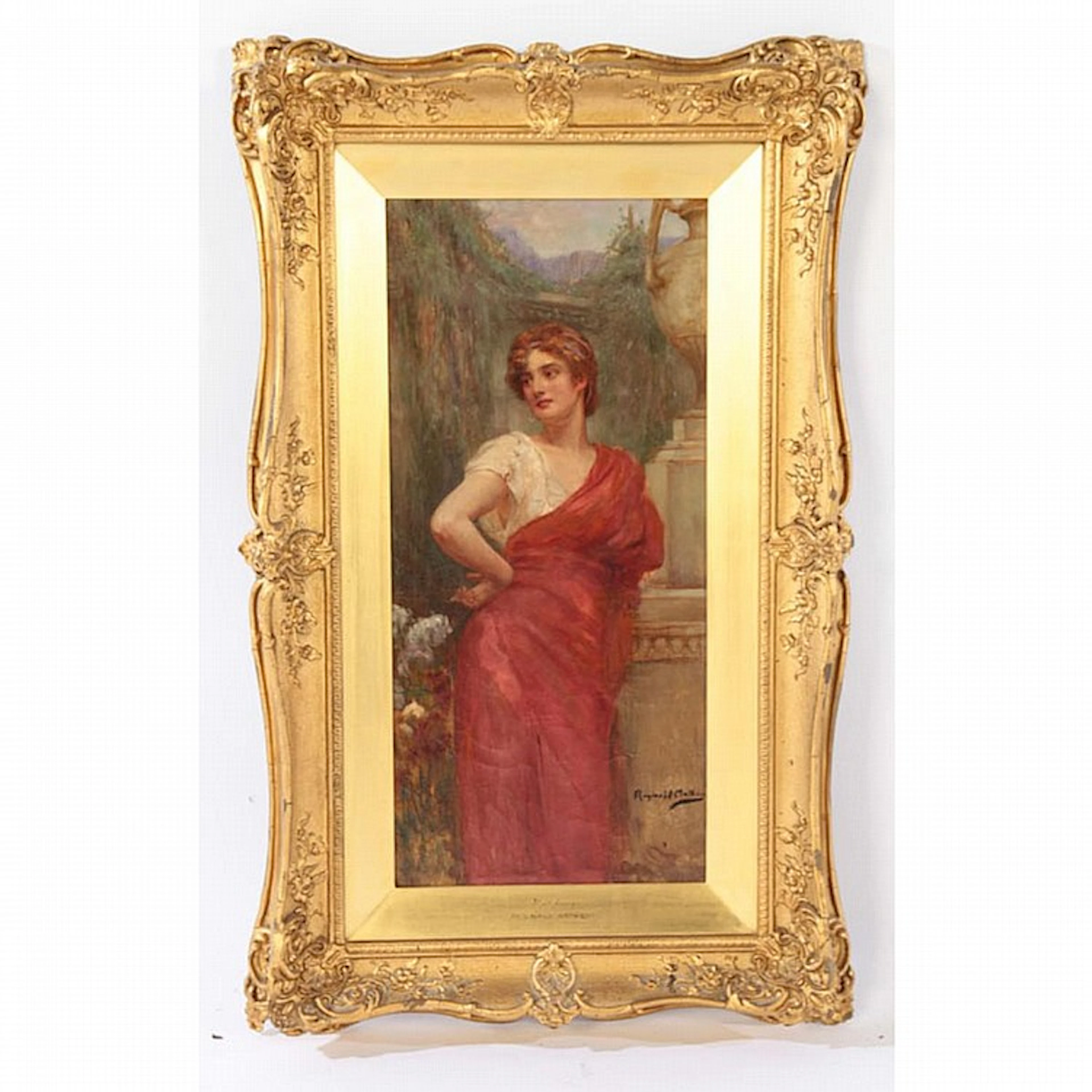 REGINALD ARTHUR BRITISH OIL CANVAS SIGNED