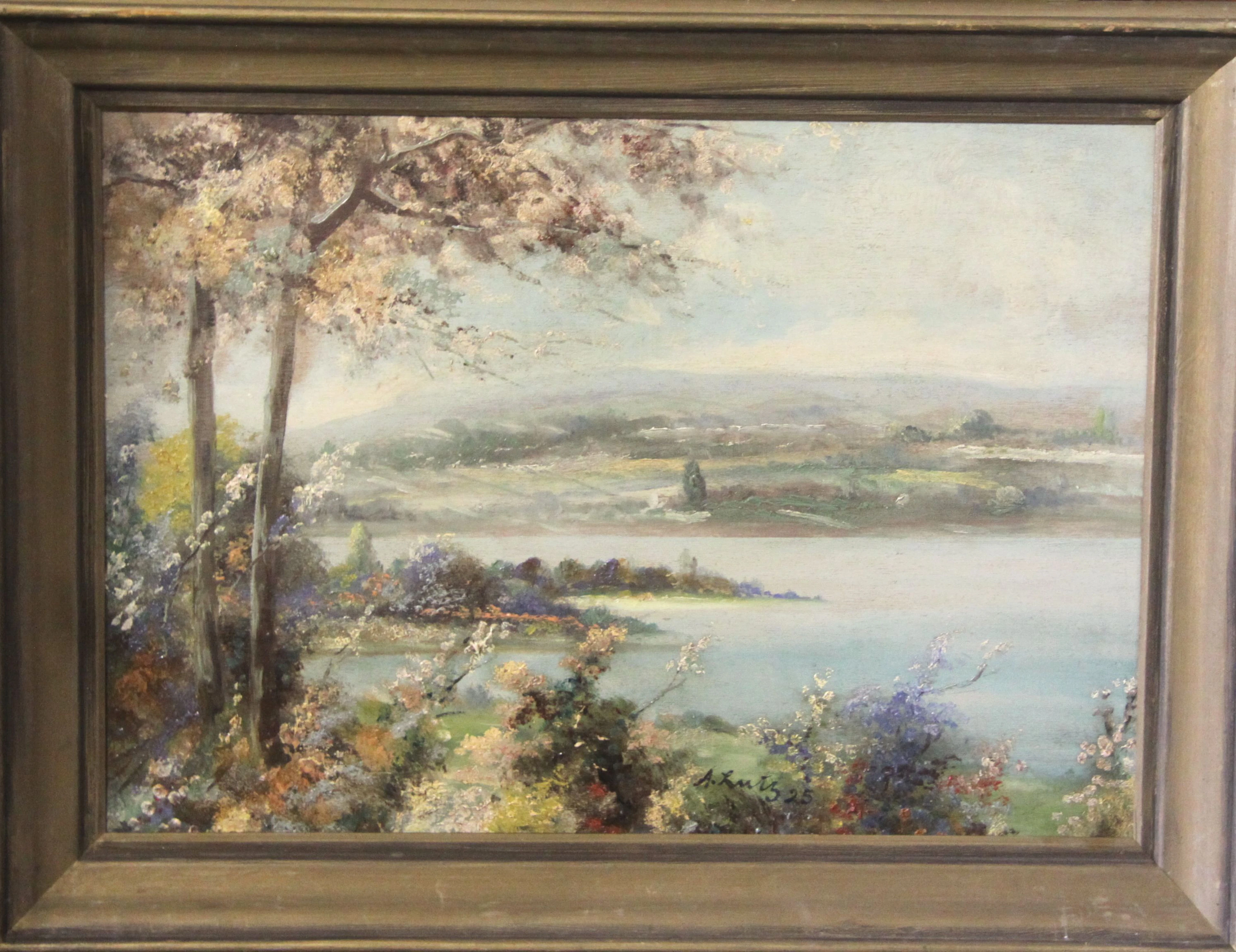 ANTON LUTZ. Seelandschaft.