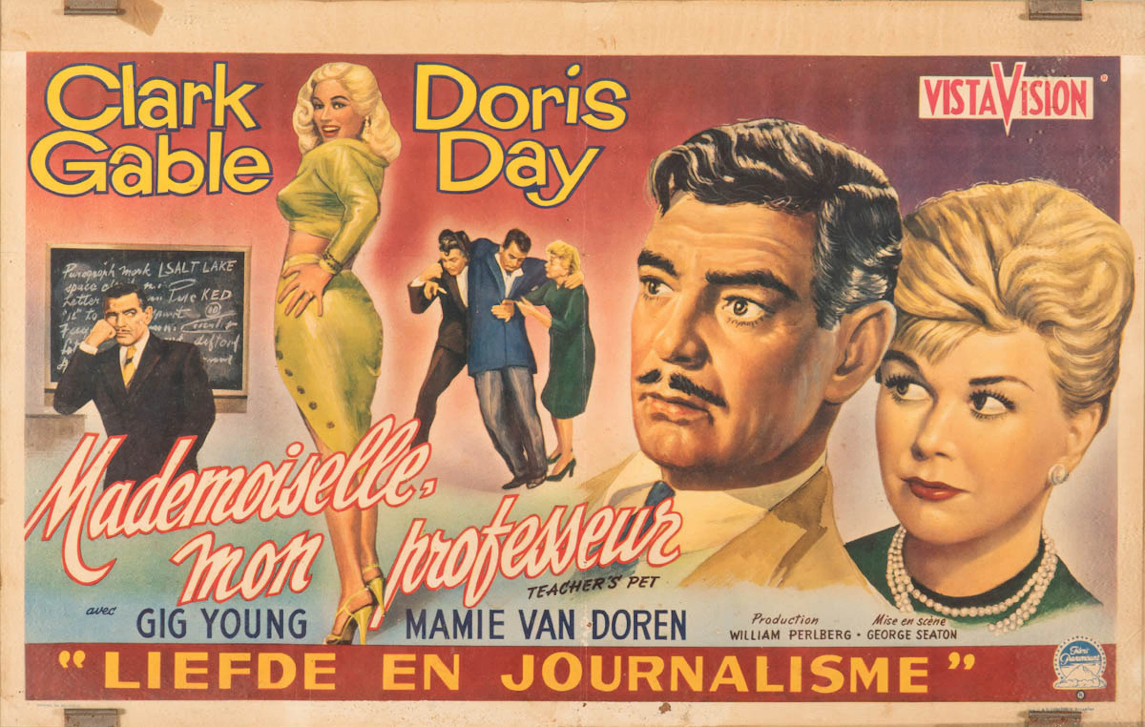 CLARK GABLE-DORIS DAY. KINOPLAKAT.