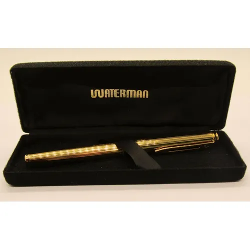 Stylo Plume Waterman Maestro - Plaqué Or Godronné - Bordeaux - Neuf Sans Emballage (ancien Stock)