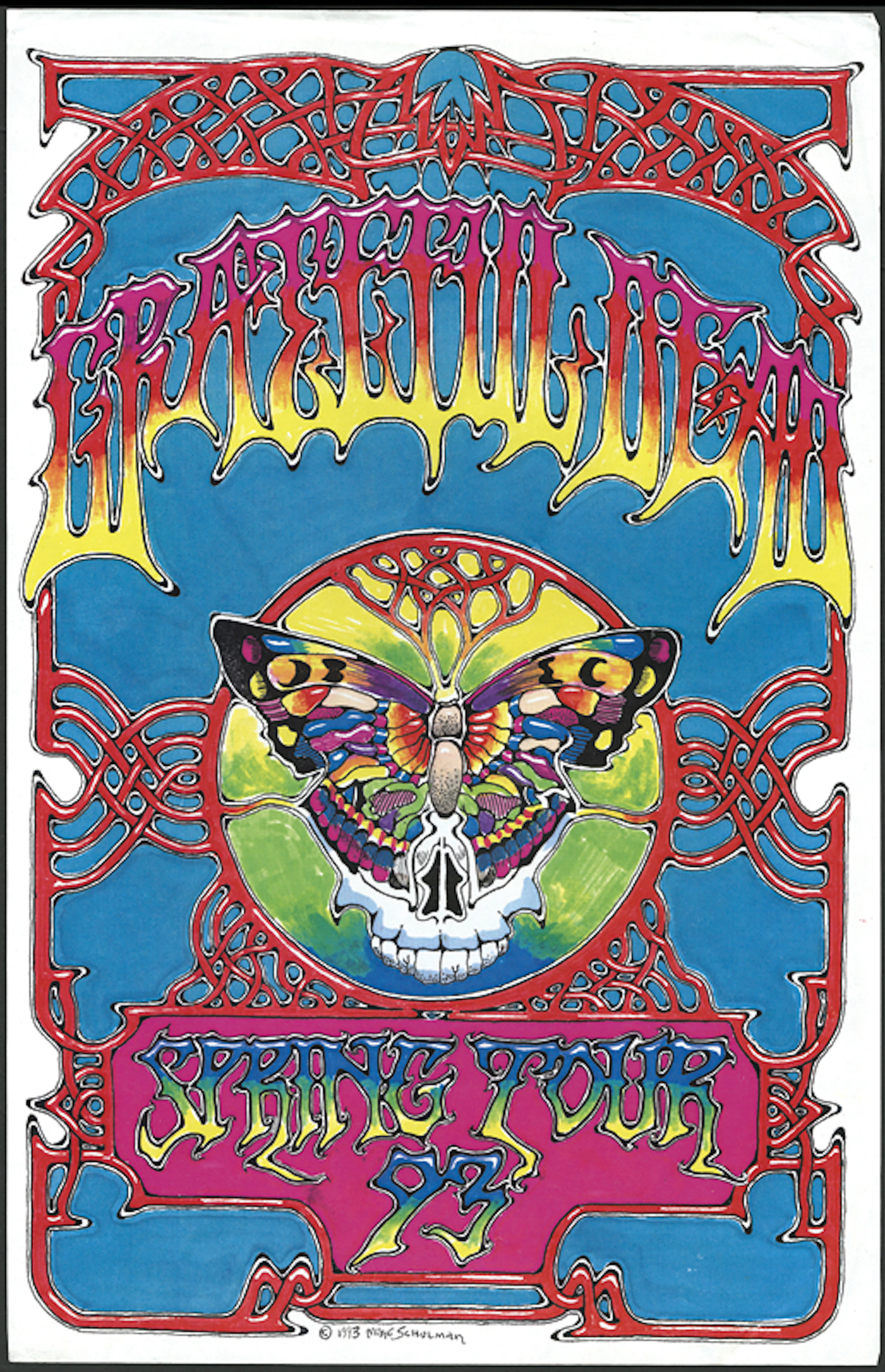 Grateful Dead Spring '93 Concert Tour Poster Artwork