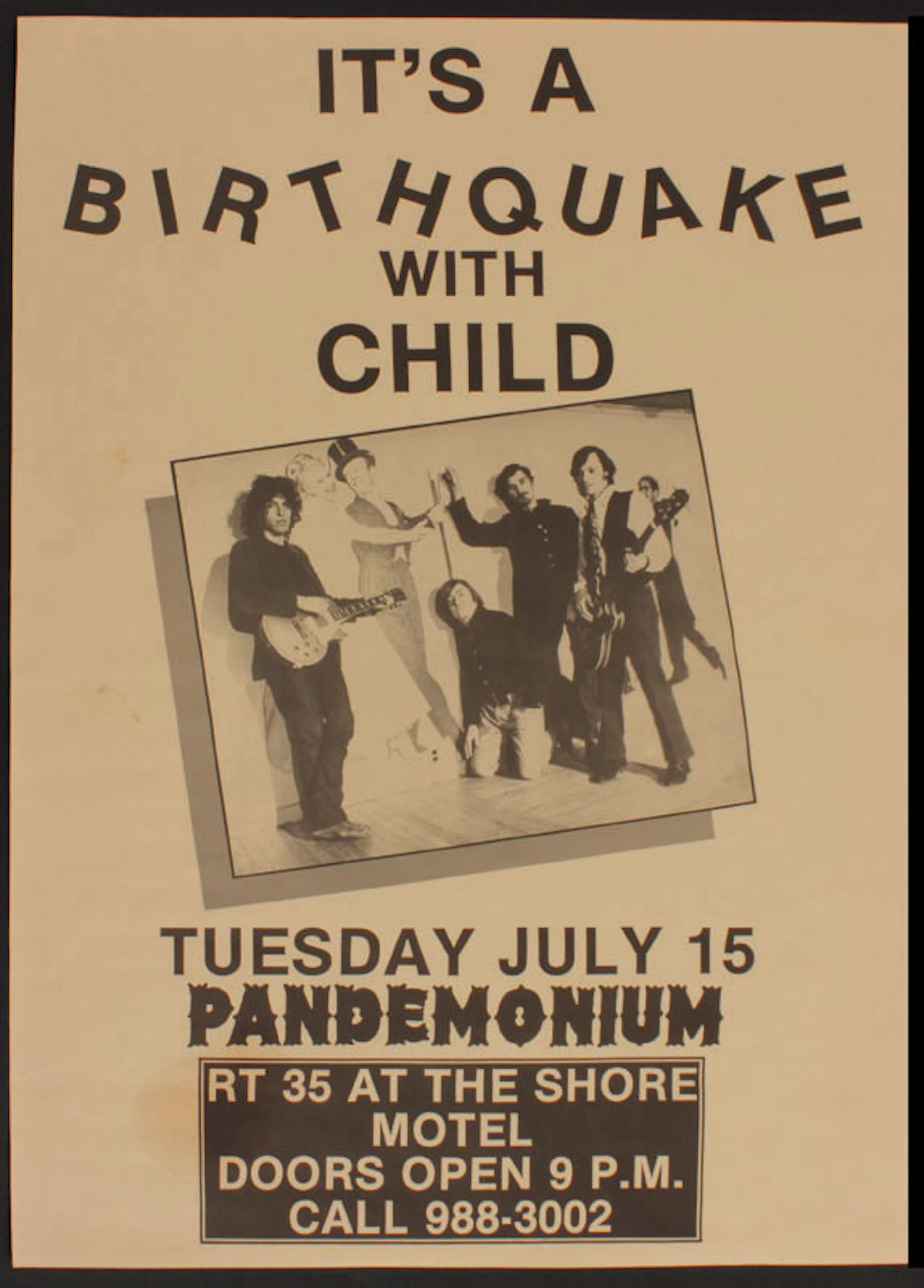 Bruce Springsteen Original "Child" Concert Poster