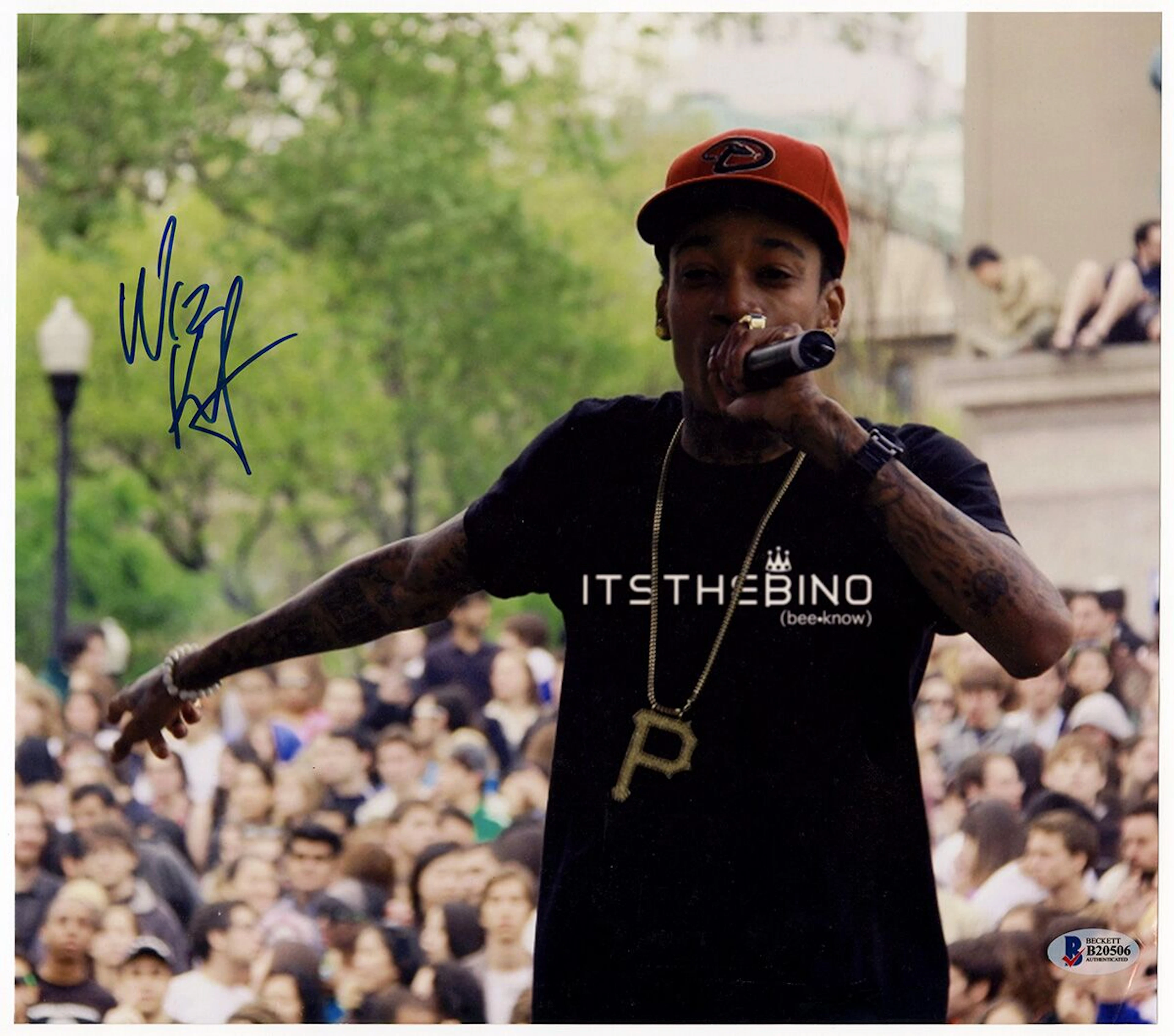 Wiz Khalifa Signed 11 x 14 Photograph PSA Authenticated