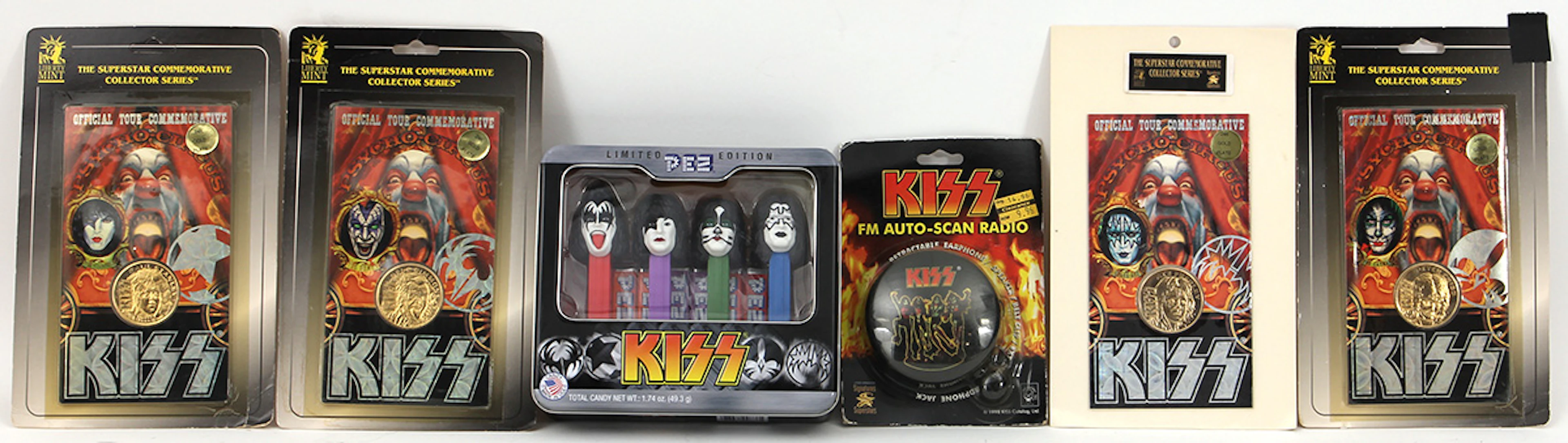 KISS Collectible Tour Items and Pez Dispenser
