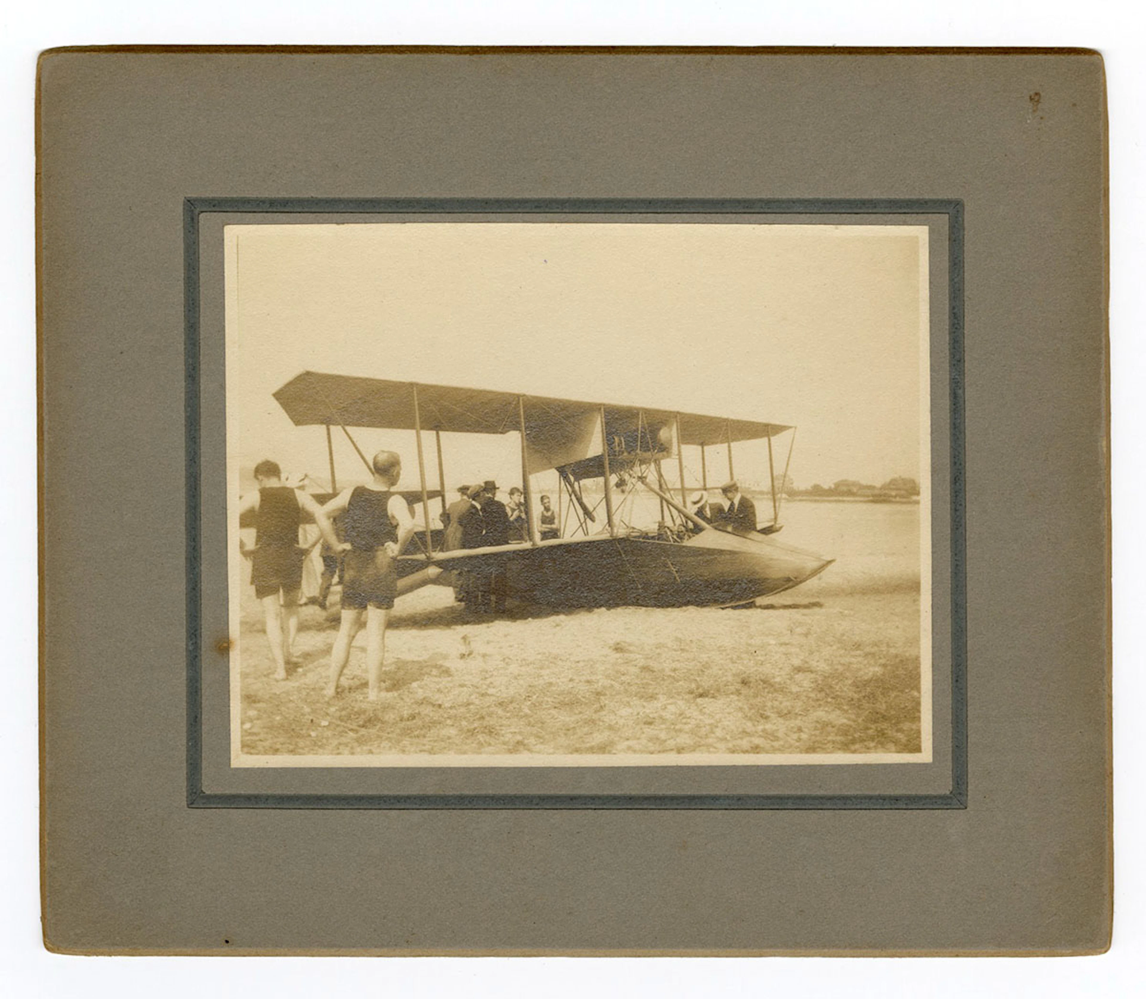 1900 Seaplane Original Cabinet Photograph (Watch Hill, RI)