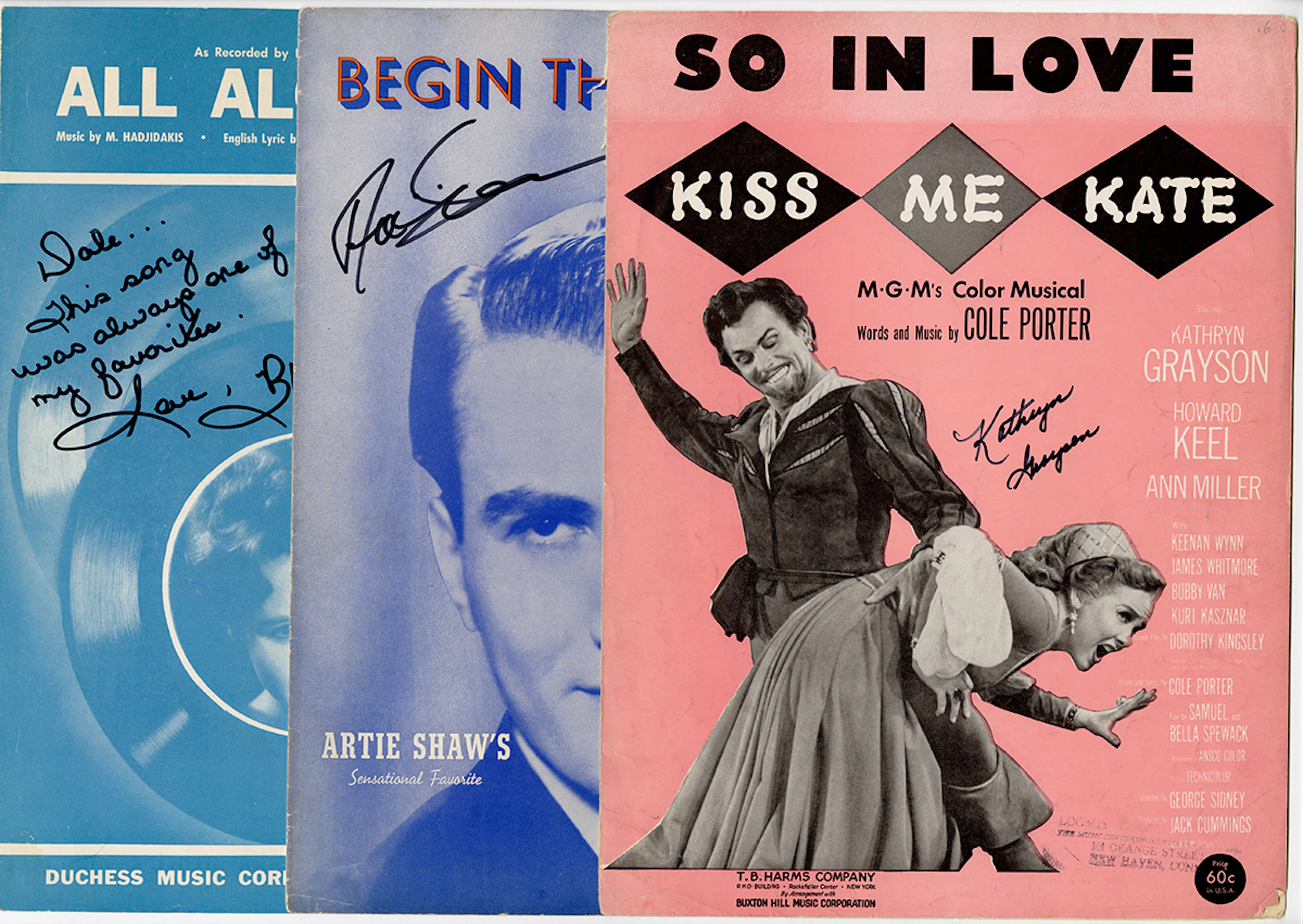 Signed Sheet Music Assortment (13)