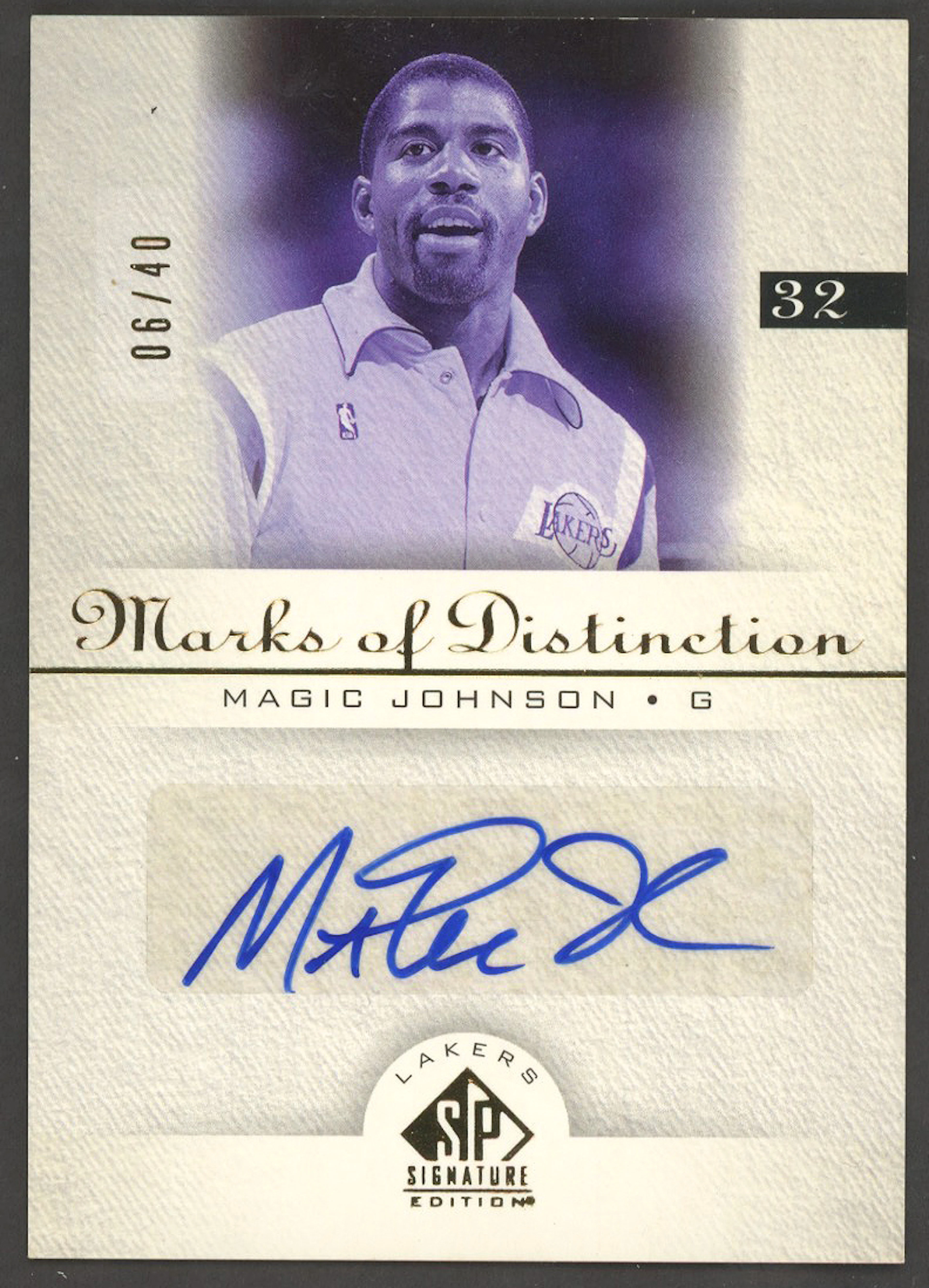 2005-2006 Magic Johnson Masks of Distinction #MD-MA SP...