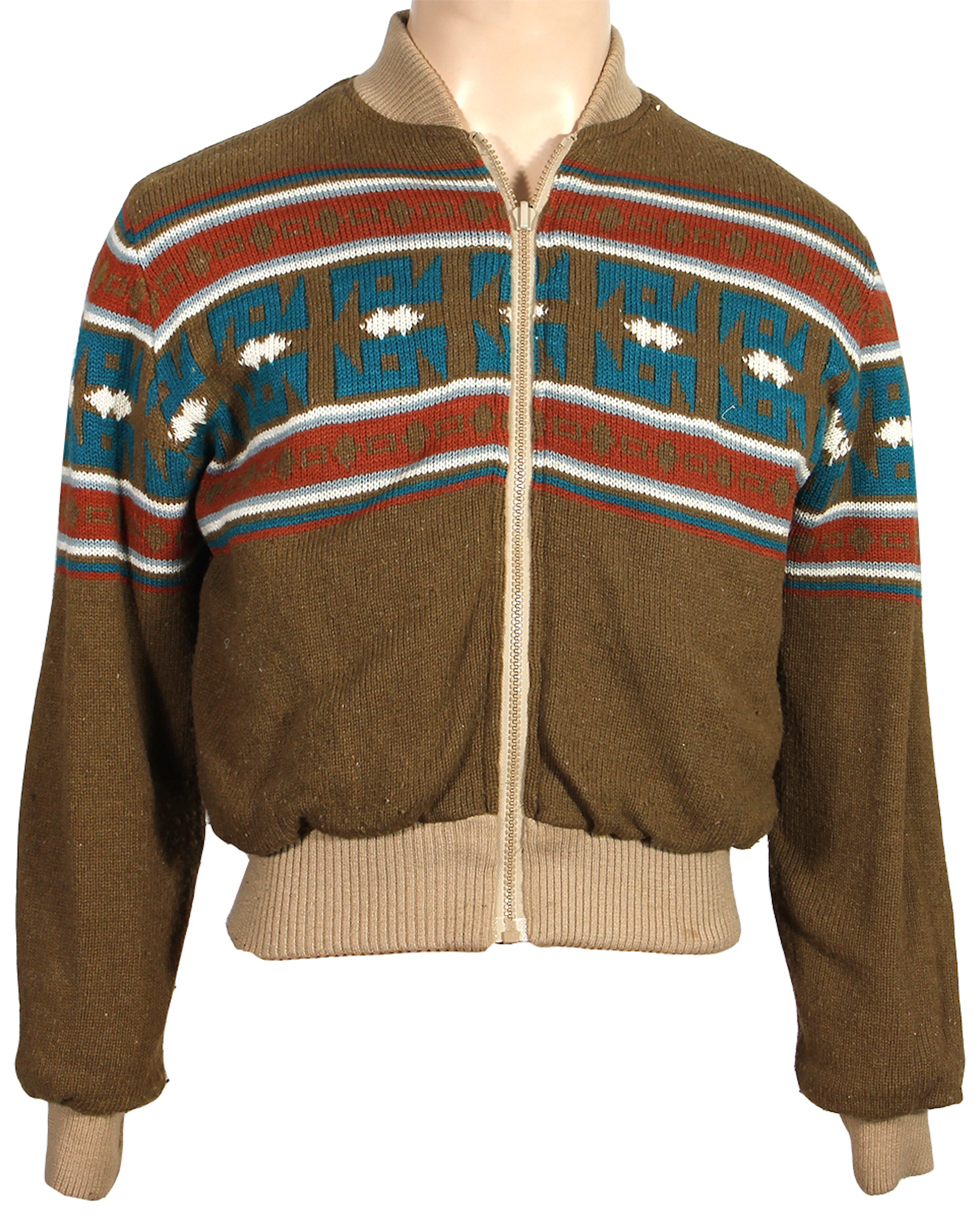 Michael Jackson Owned and Worn Native American-Style Sweater Jacket