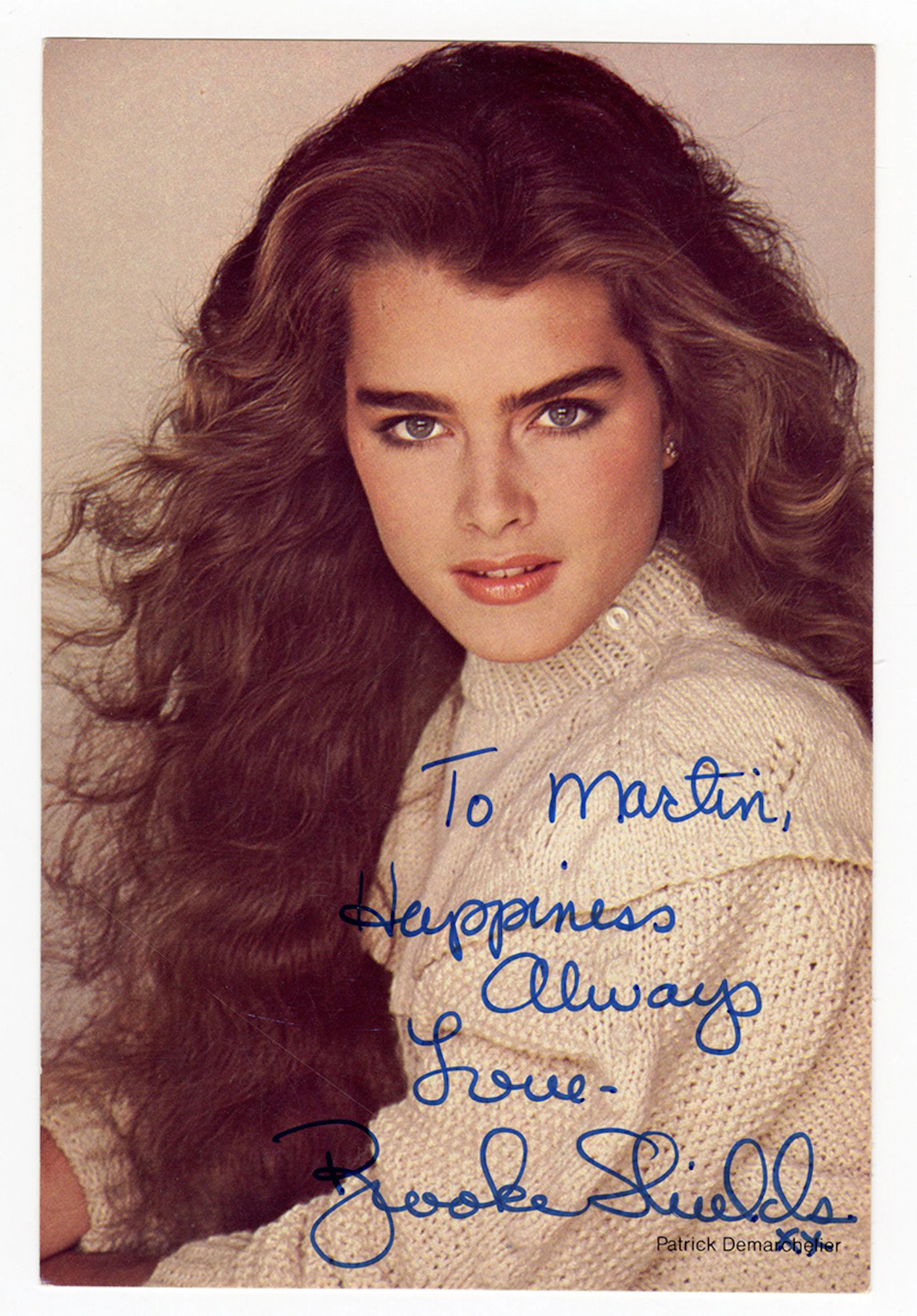 Brooke Shields Signed & Inscribed Photo Postcard