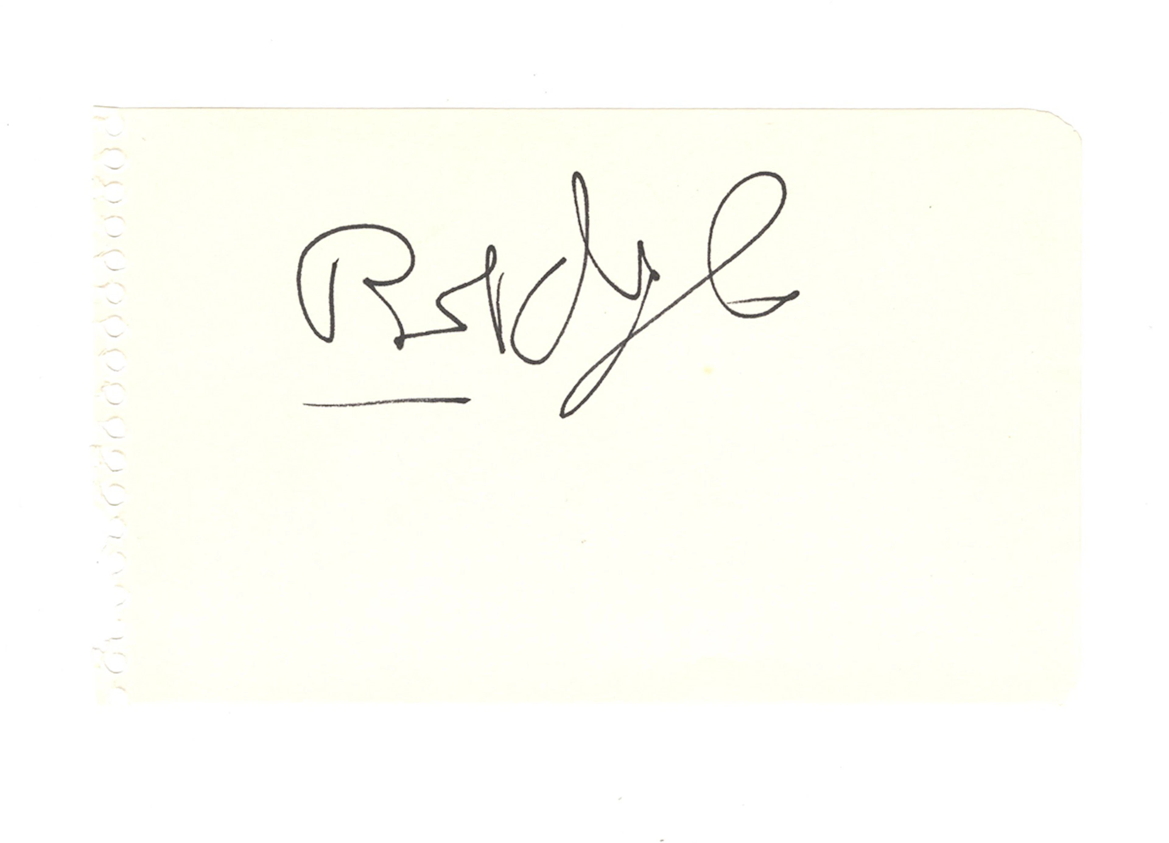 Bob Dylan Vintage Signed Autograph Book Page JSA