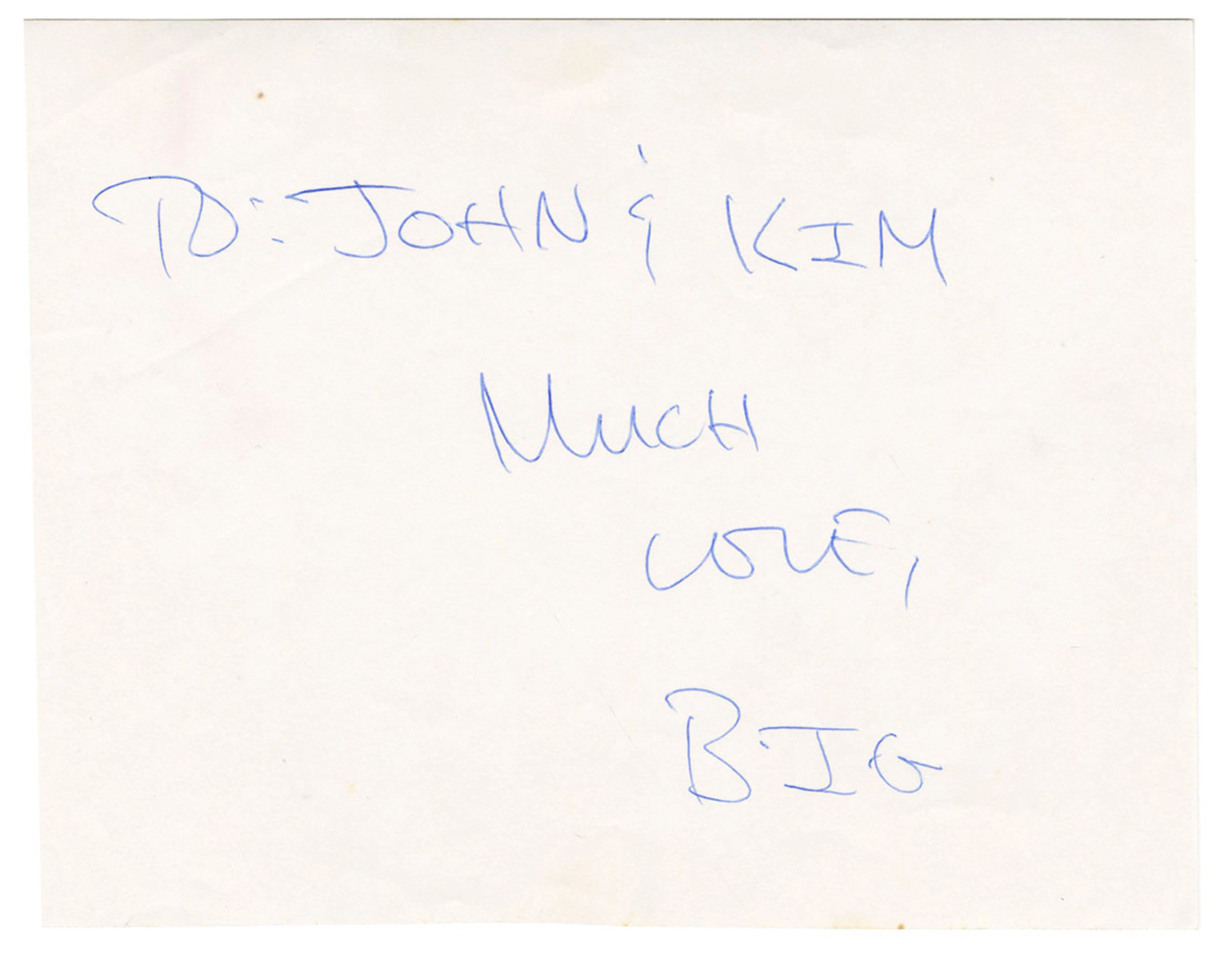 Notorious B.I.G. Oversized Autograph JSA