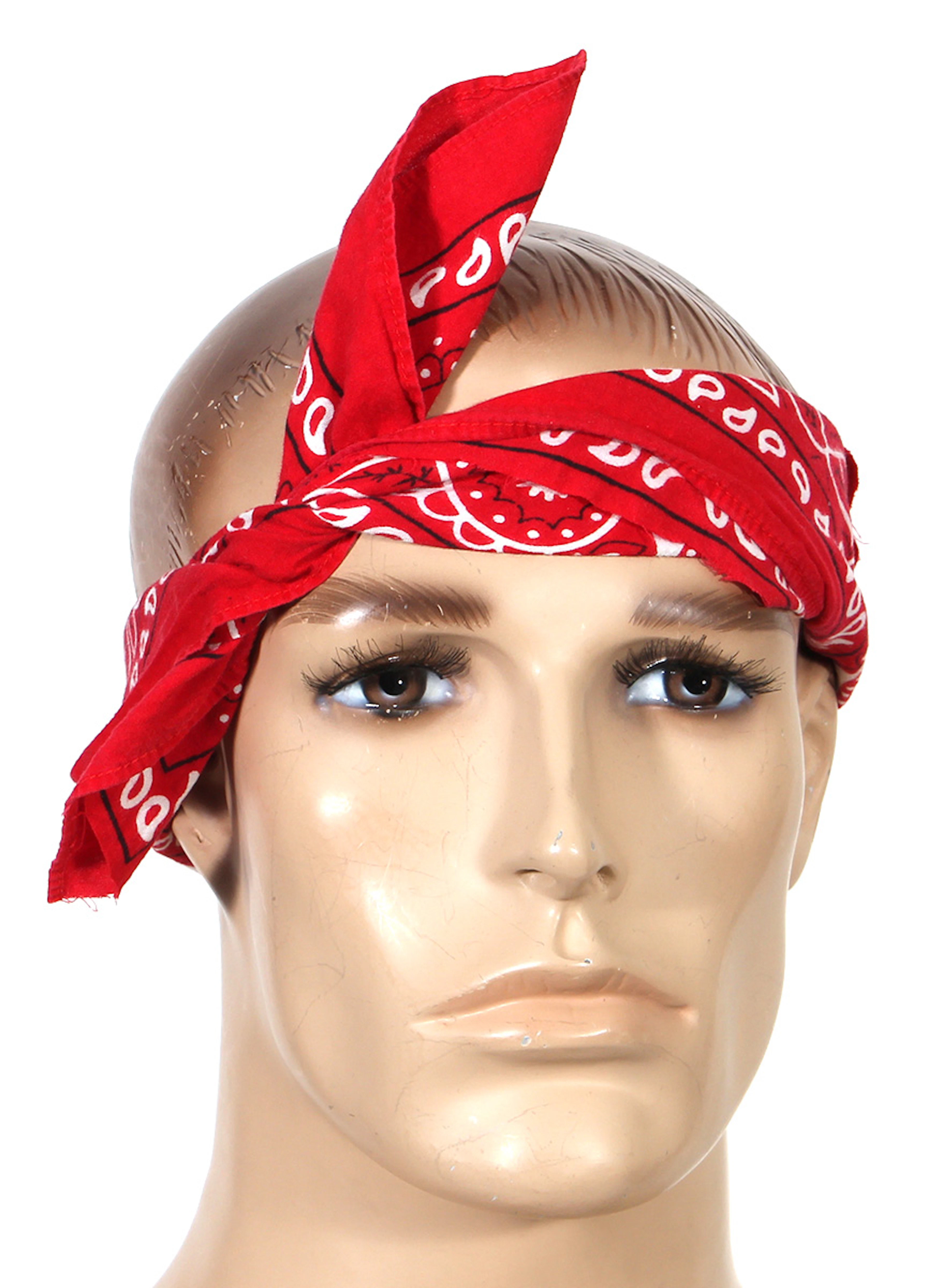 Tupac Shakur Owned & Worn Red Bandana Do-Rag