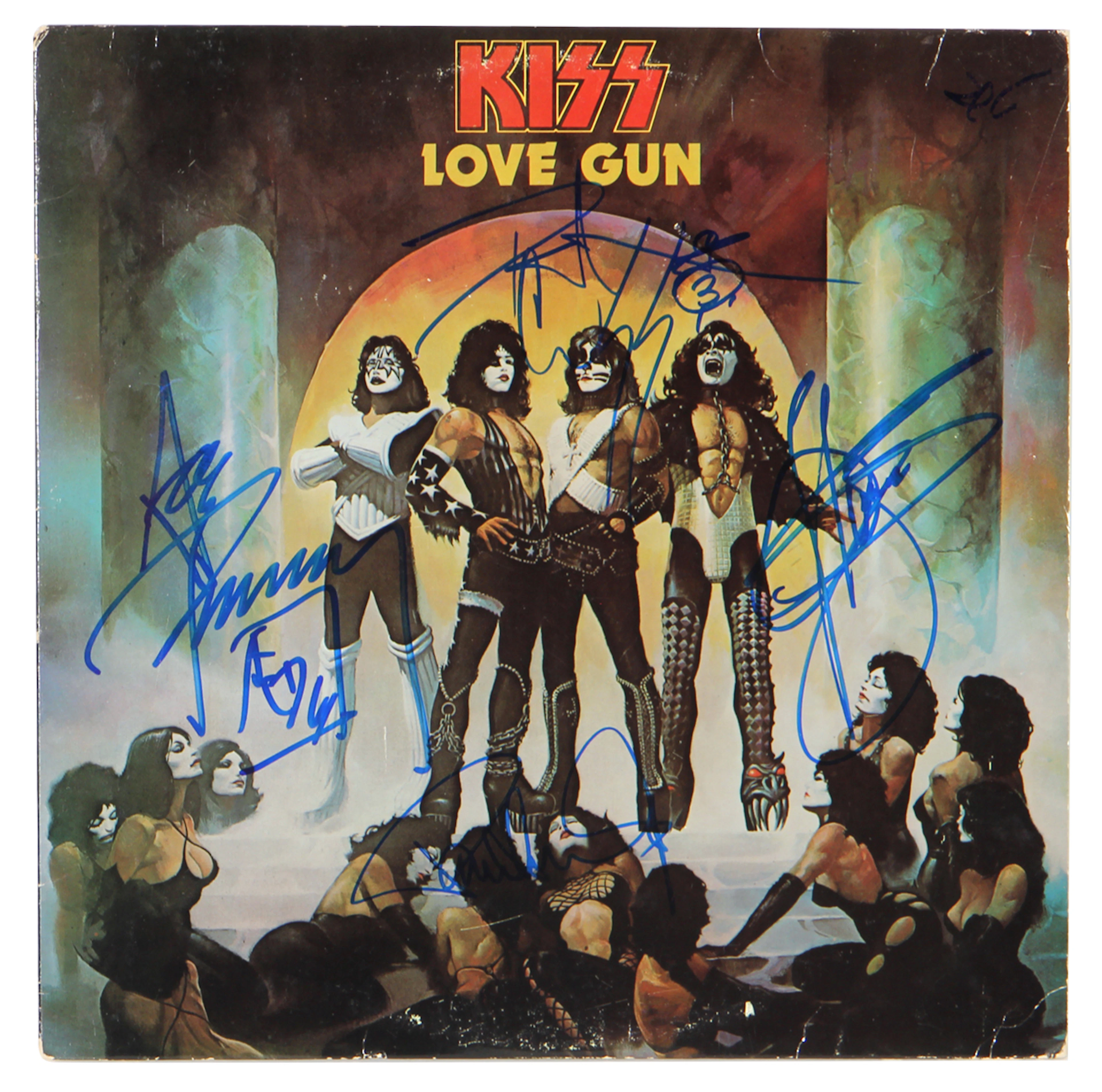 KISS Band Signed “Love Gun” Album (REAL)