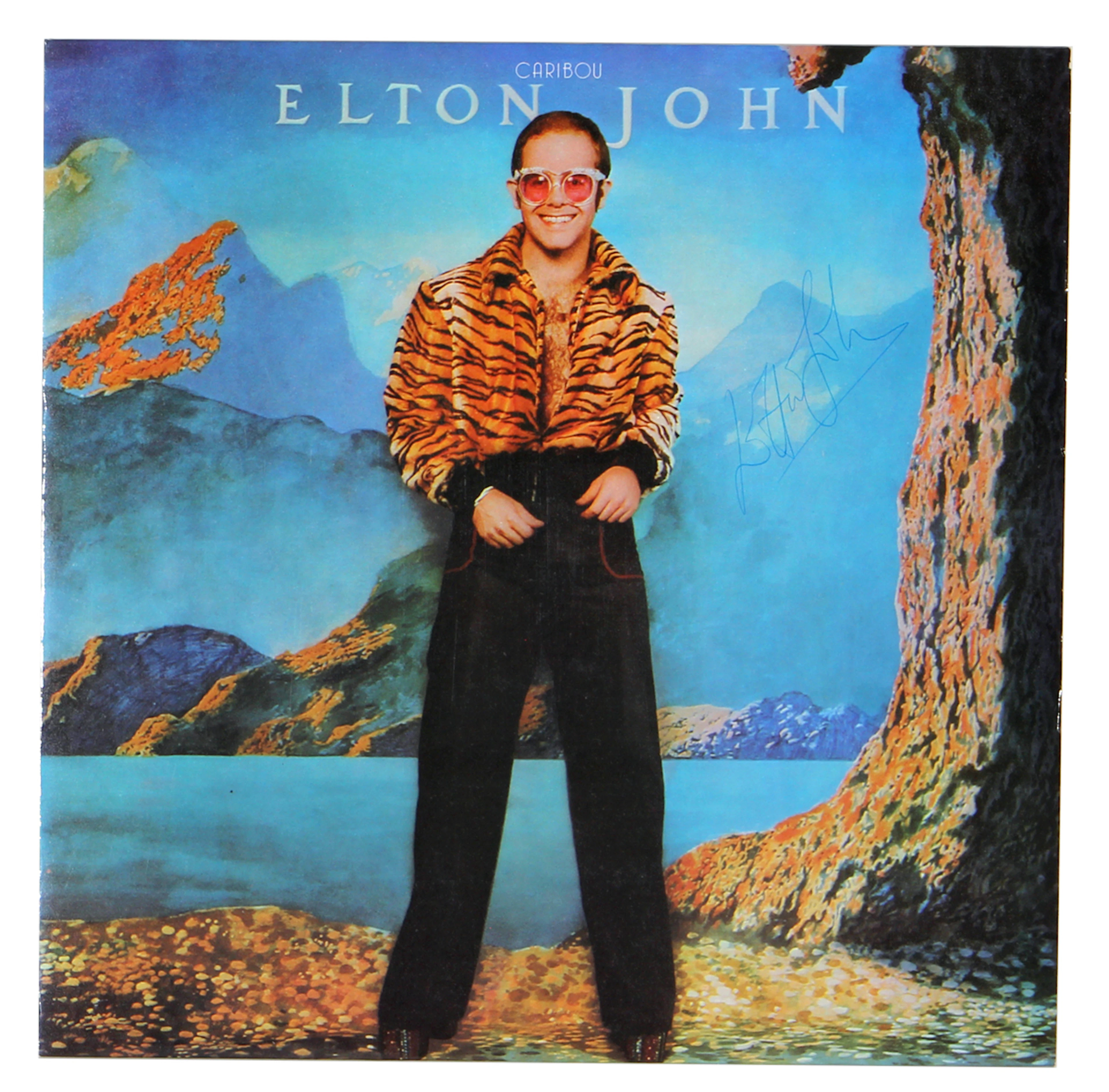 Elton John Signed “Caribou” Album (JSA & REAL)