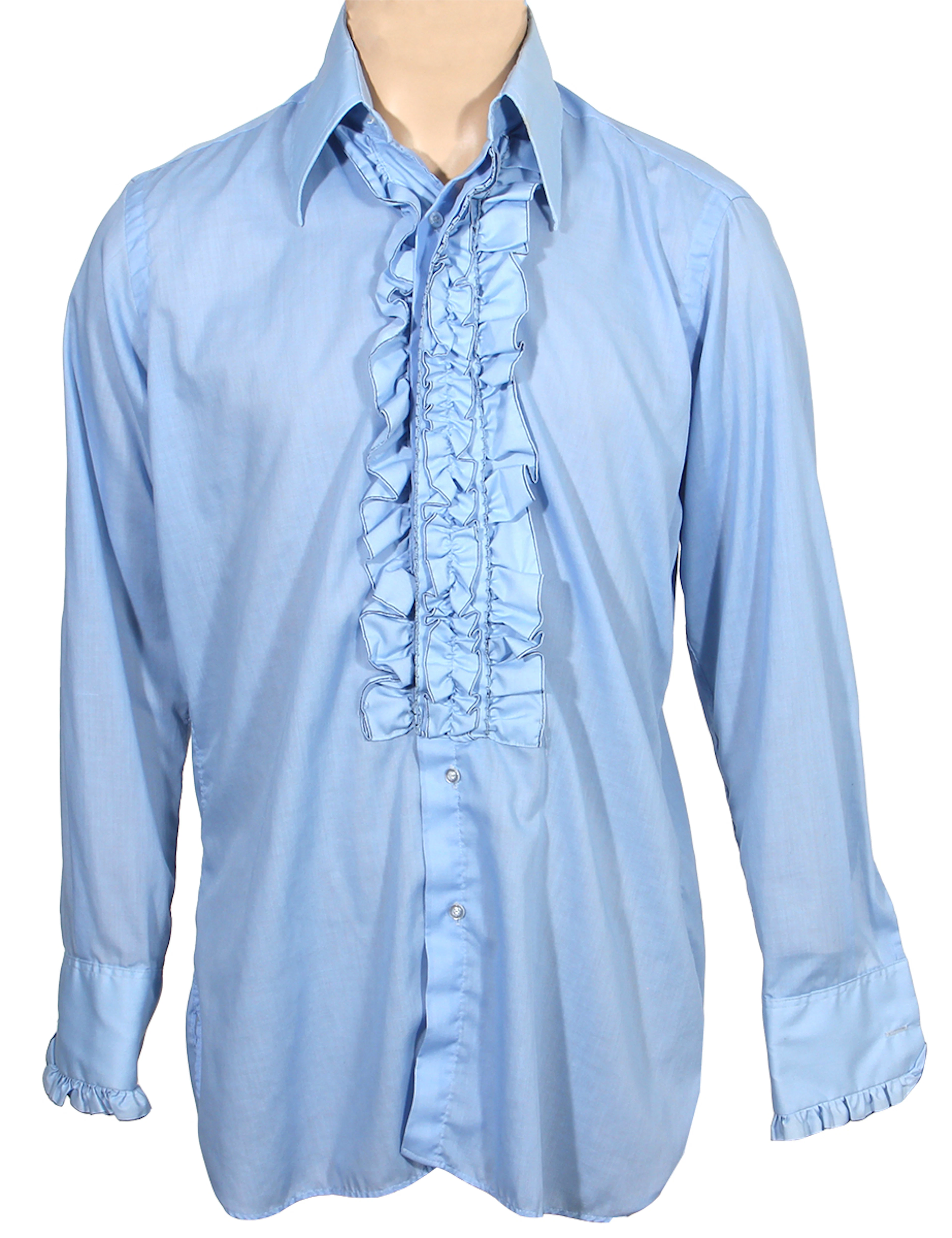 James Brown Owned & Worn Custom Made Tuxedo Shirt