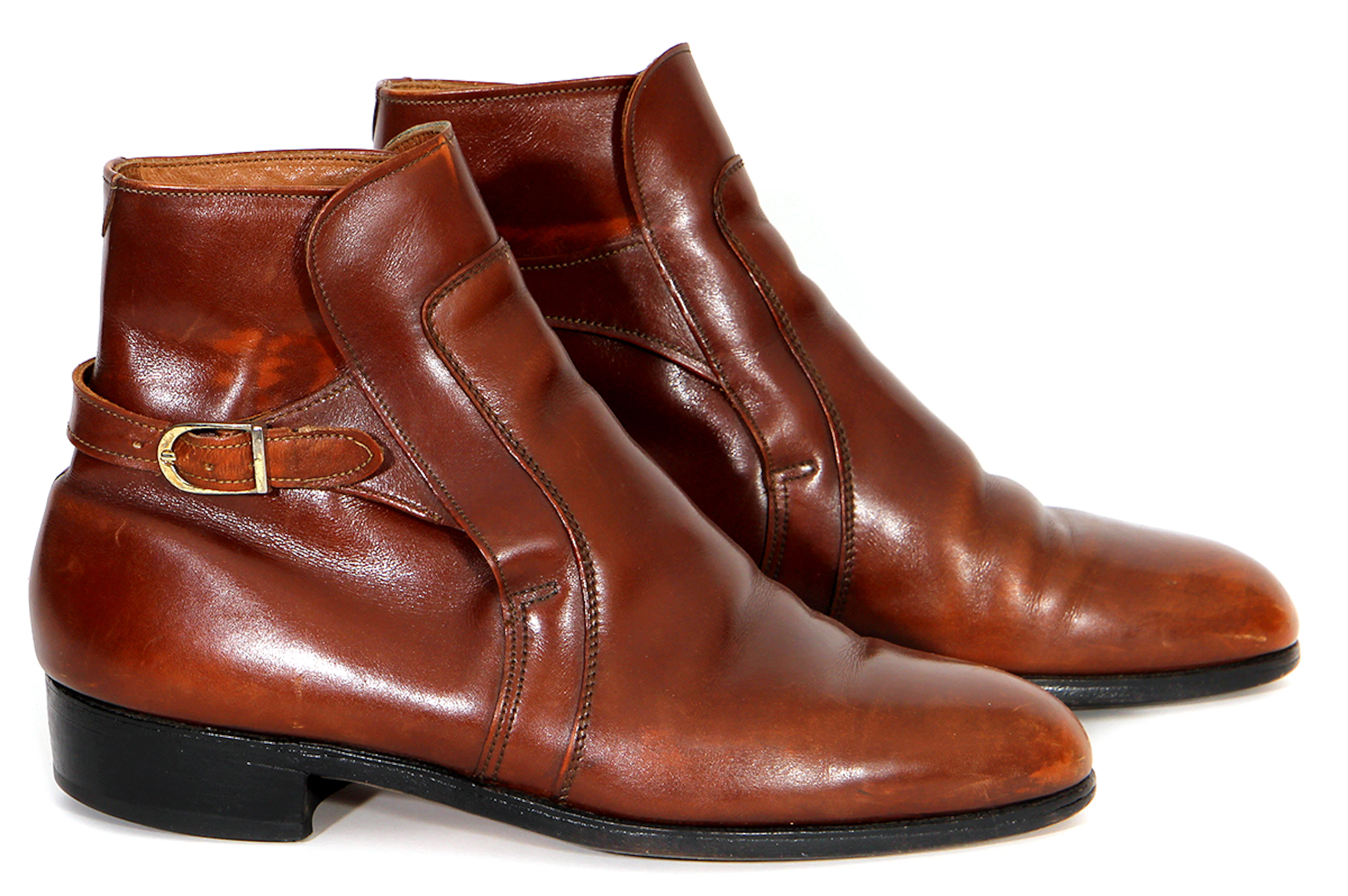 James Brown Owned & Stage Worn Brown Leather Boots