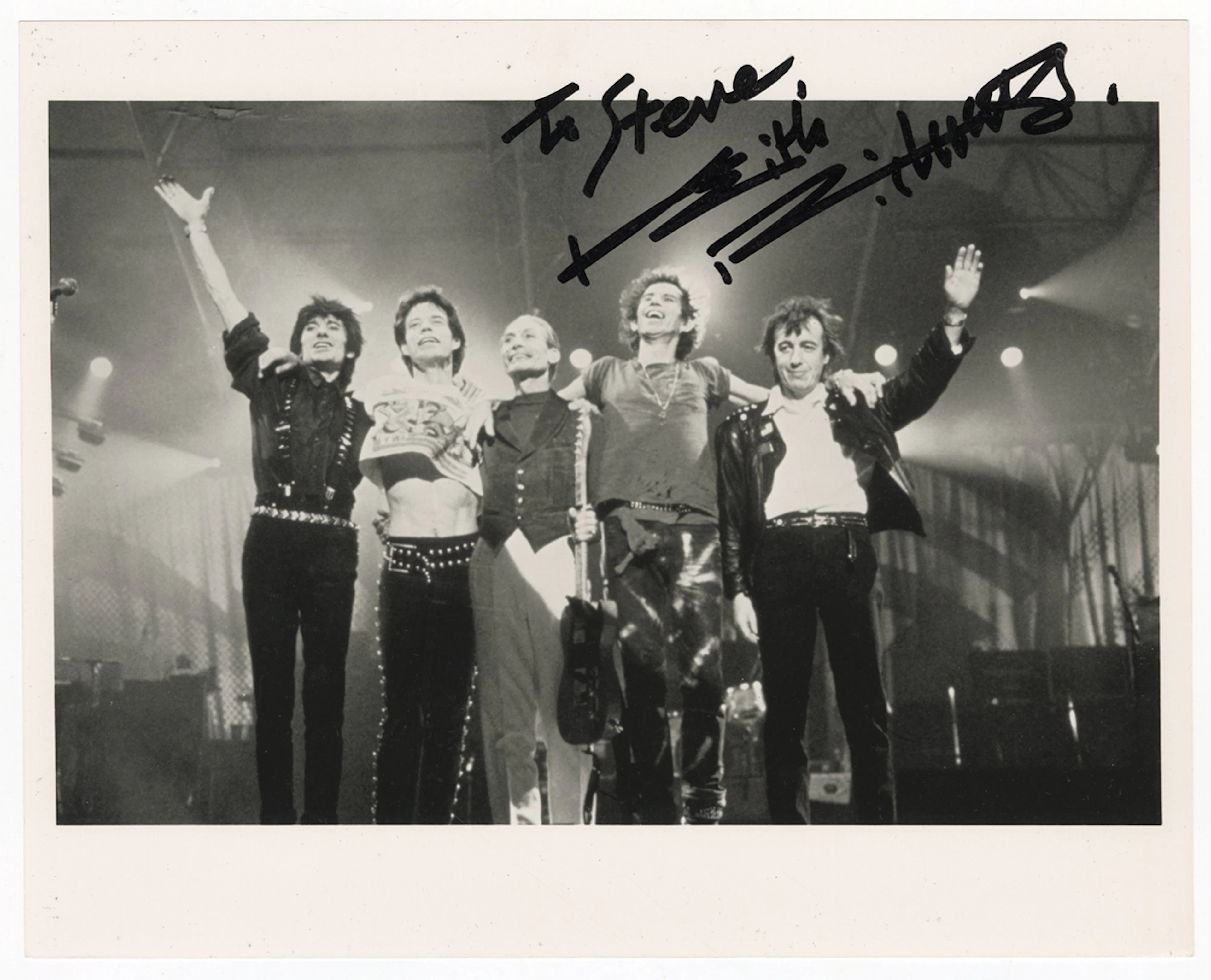 The Rolling Stones Keith Richards Signed & Inscribed Photograph (REAL)