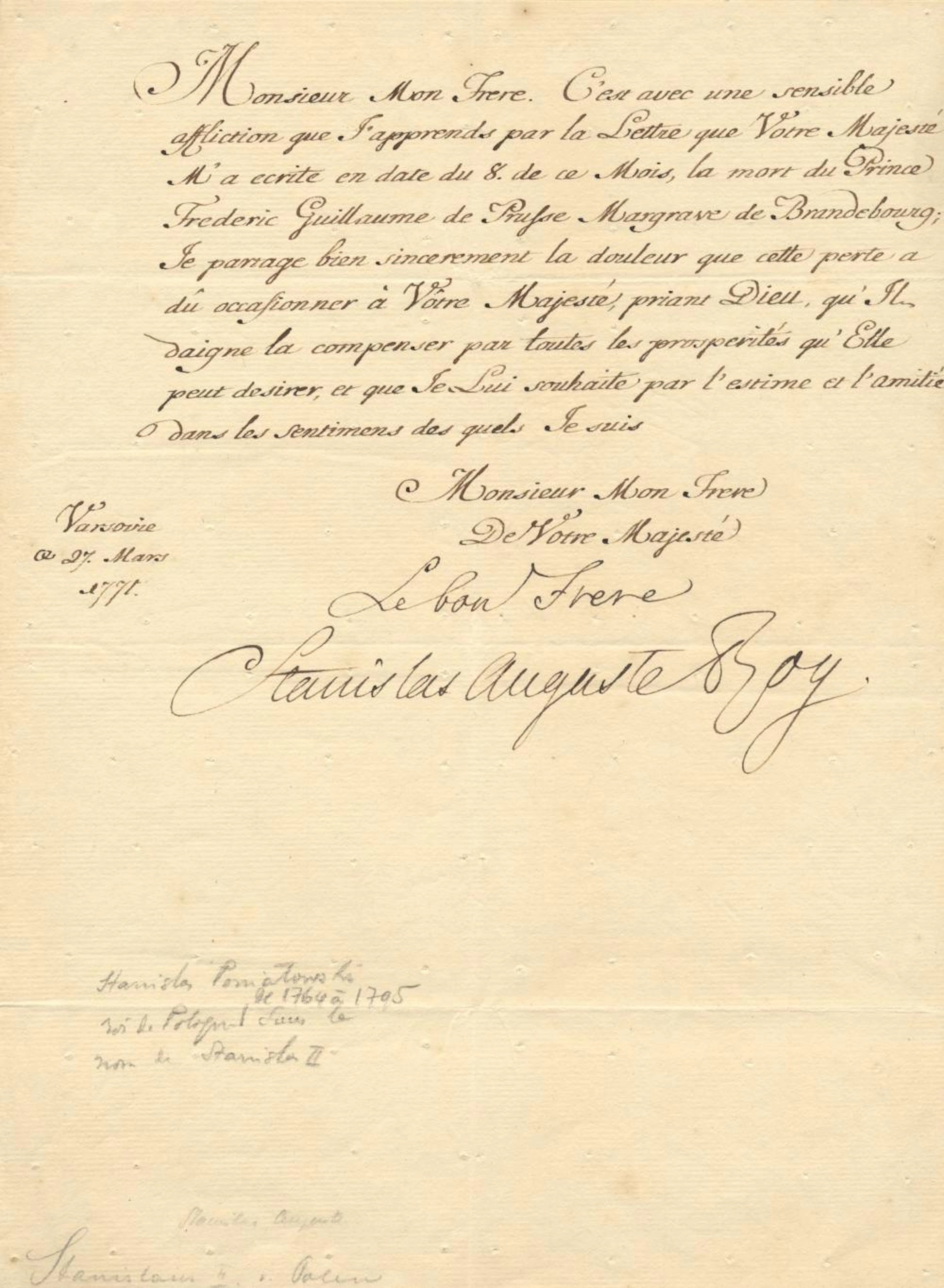 STANISLAW II: (1732-1798)