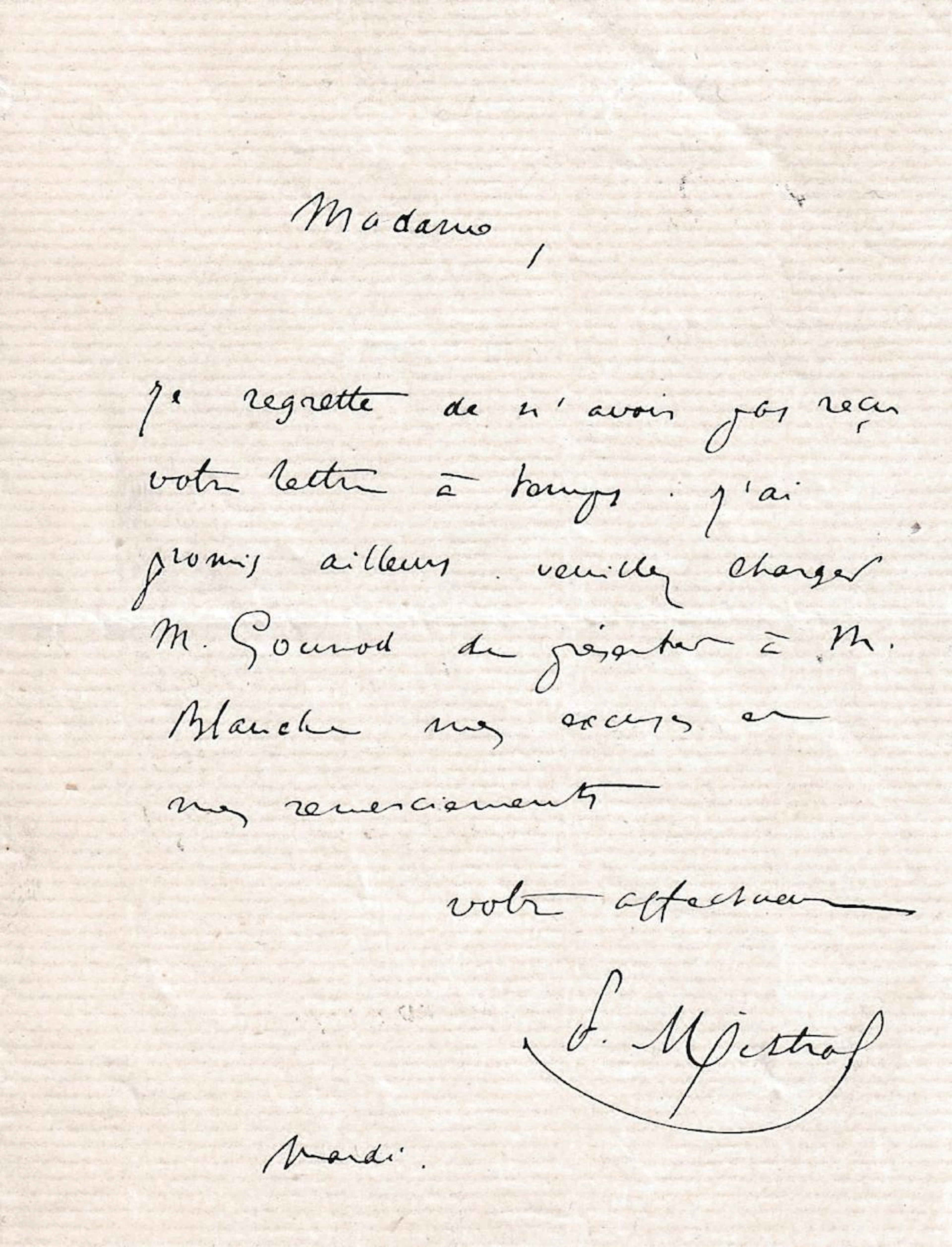 MISTRAL FREDERIC: (1830-1914)