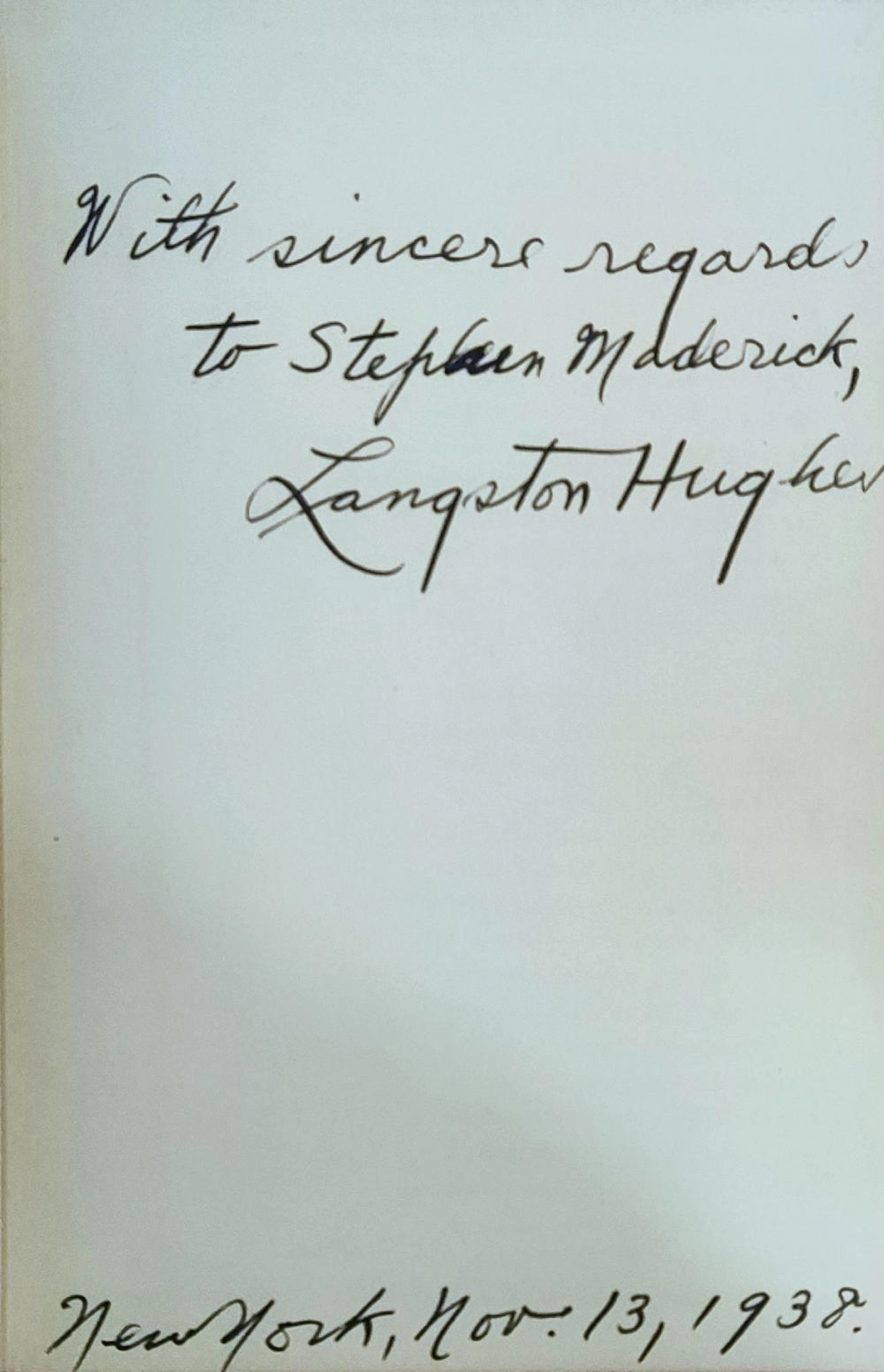 HUGHES LANGSTON: (1901-1967)